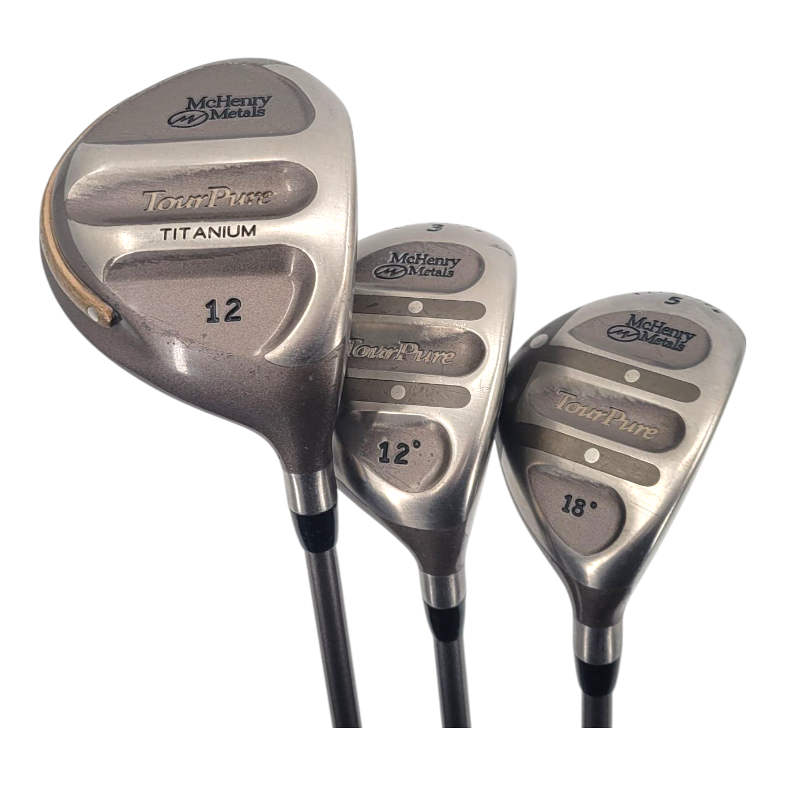 McHenry Metals Tour Pure Titanium Mens RH Golf Driver and Fairway Wood Set