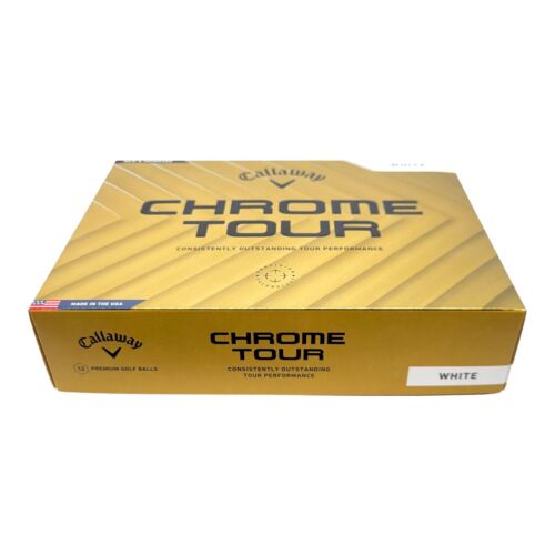 Callaway Chrome Tour Golf Balls White 12 Pack High Performance 2024 Edition