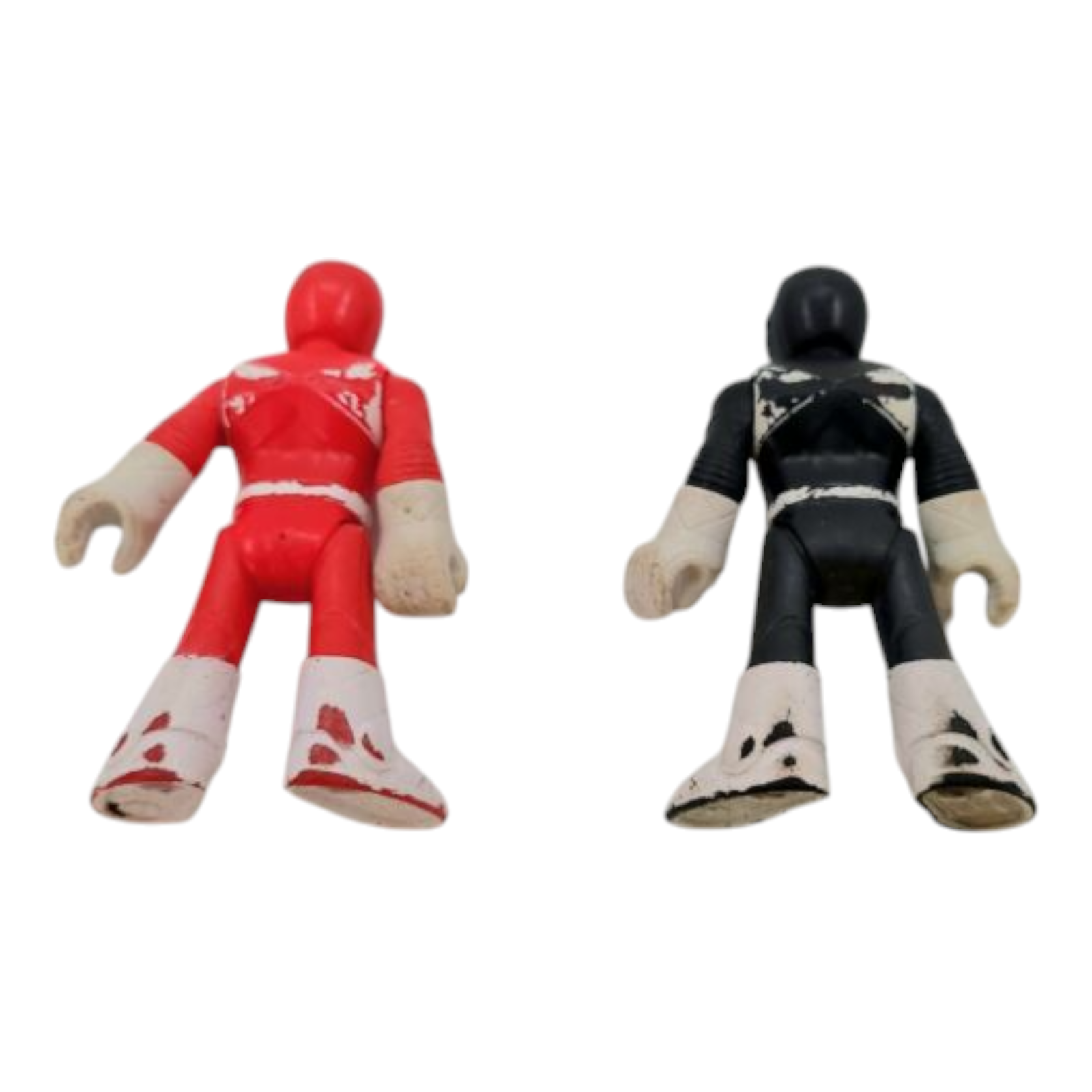 VTG 2002 Fisher Price Saban's Imaginext Power Rangers Red and Black (Lot of 2)