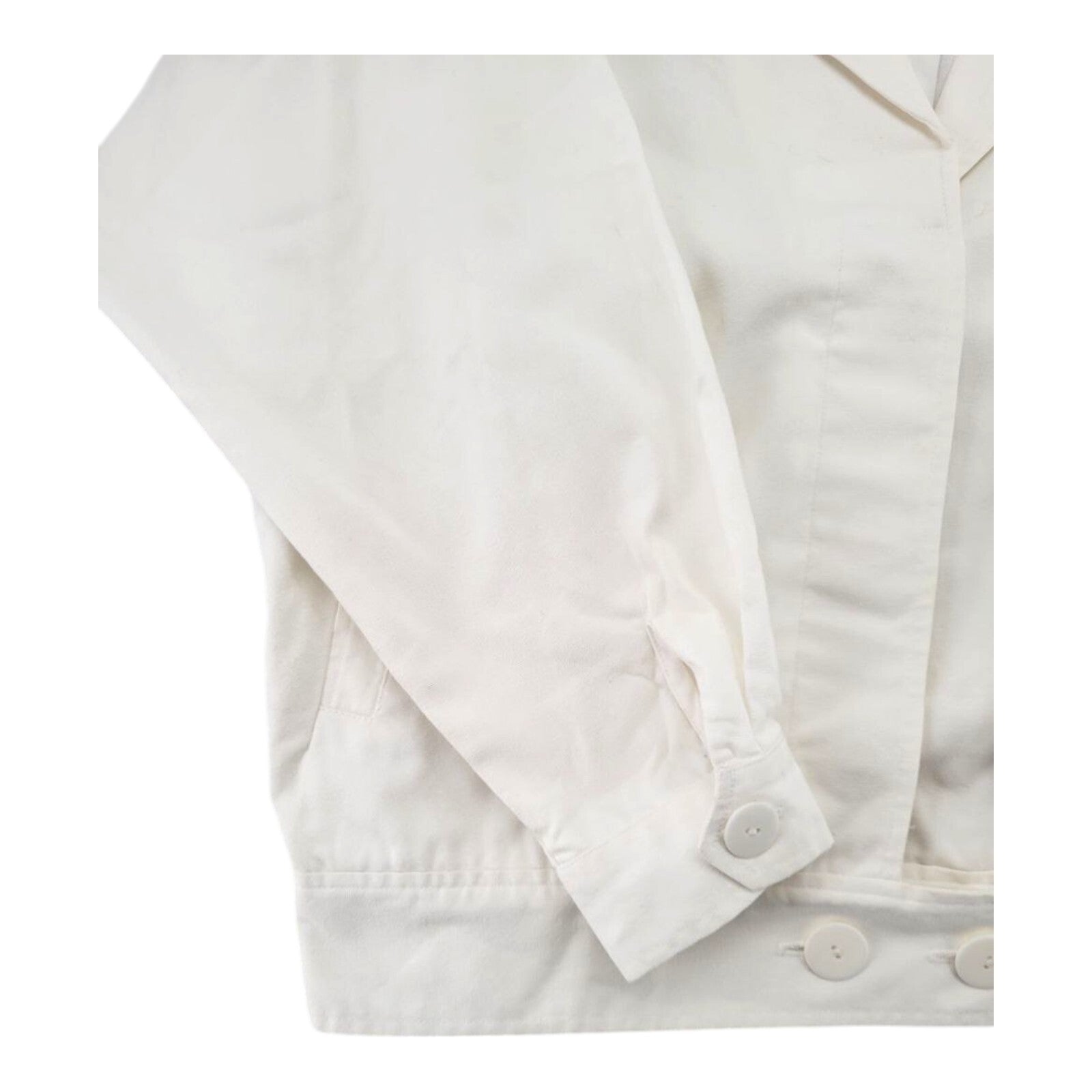 Pandora White Button Front Jacket Womens Casual Style Size 9/10