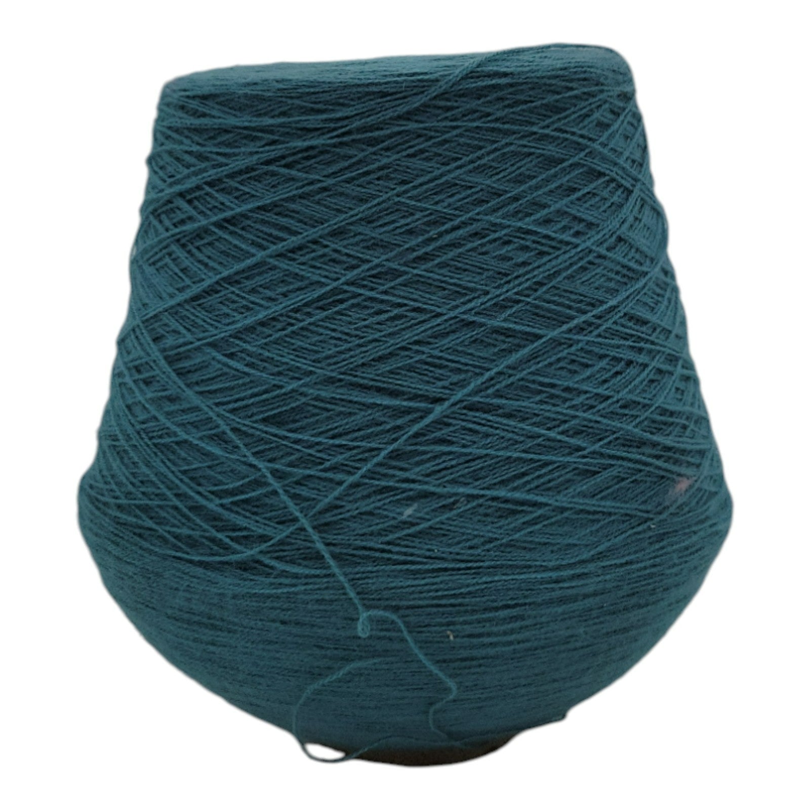 Vintage 1980s Phoenix Dye Works Acrylic Yarn Cone Green 2/24