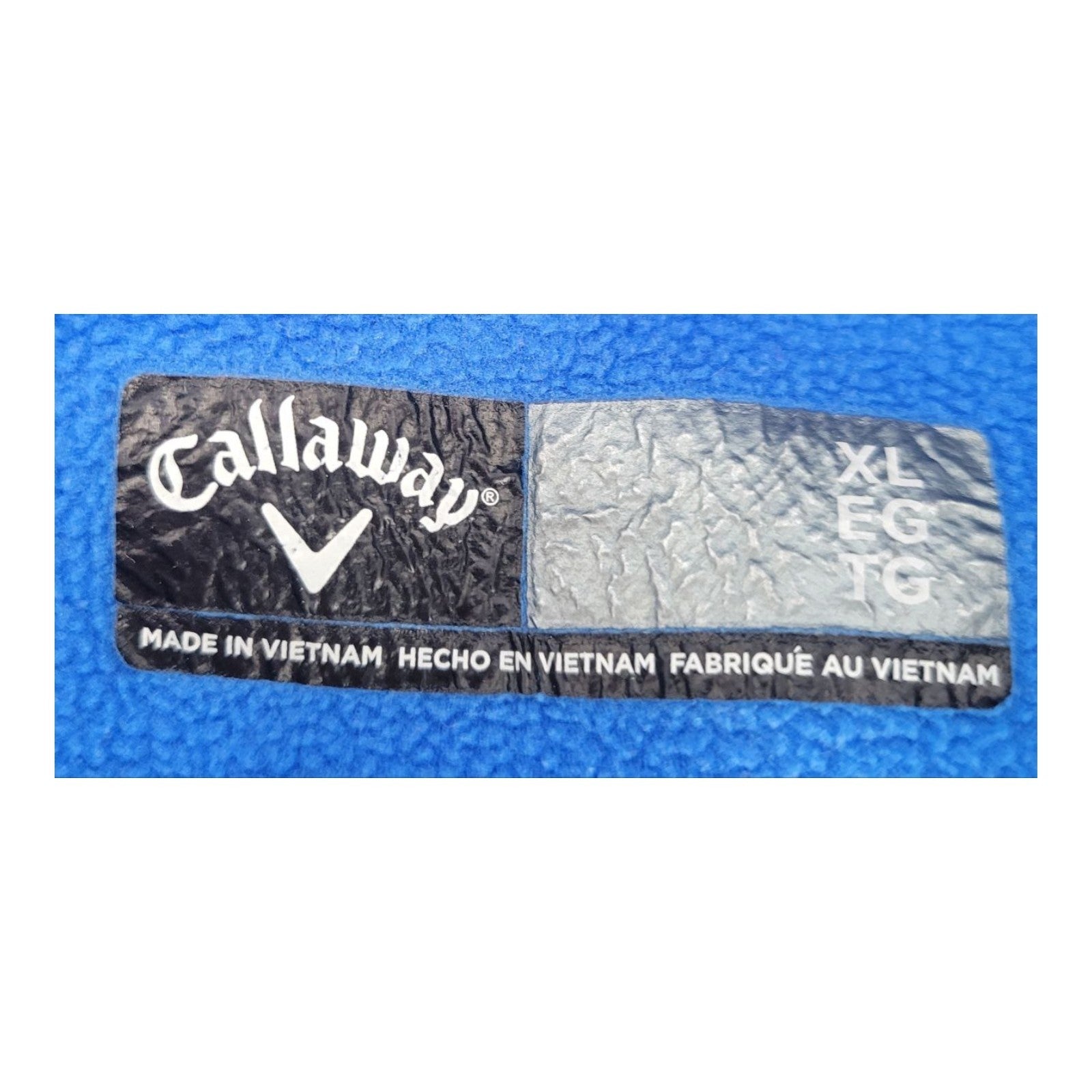 Callaway Opti-Dri Series Mens Quarter Zip Blue Pullover Jacket Polyester Size XL