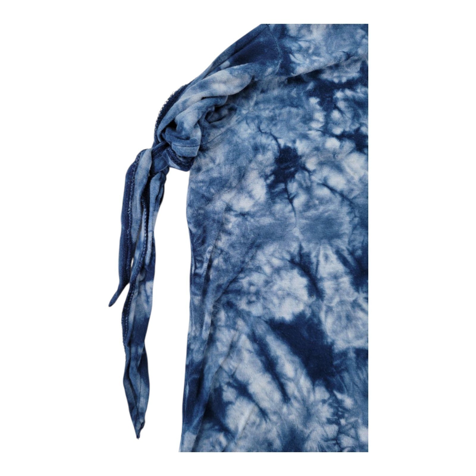 Arizona Jean Co Women's Blue Tie Dye Cold Shoulder Sleeveless V-Neck Top L