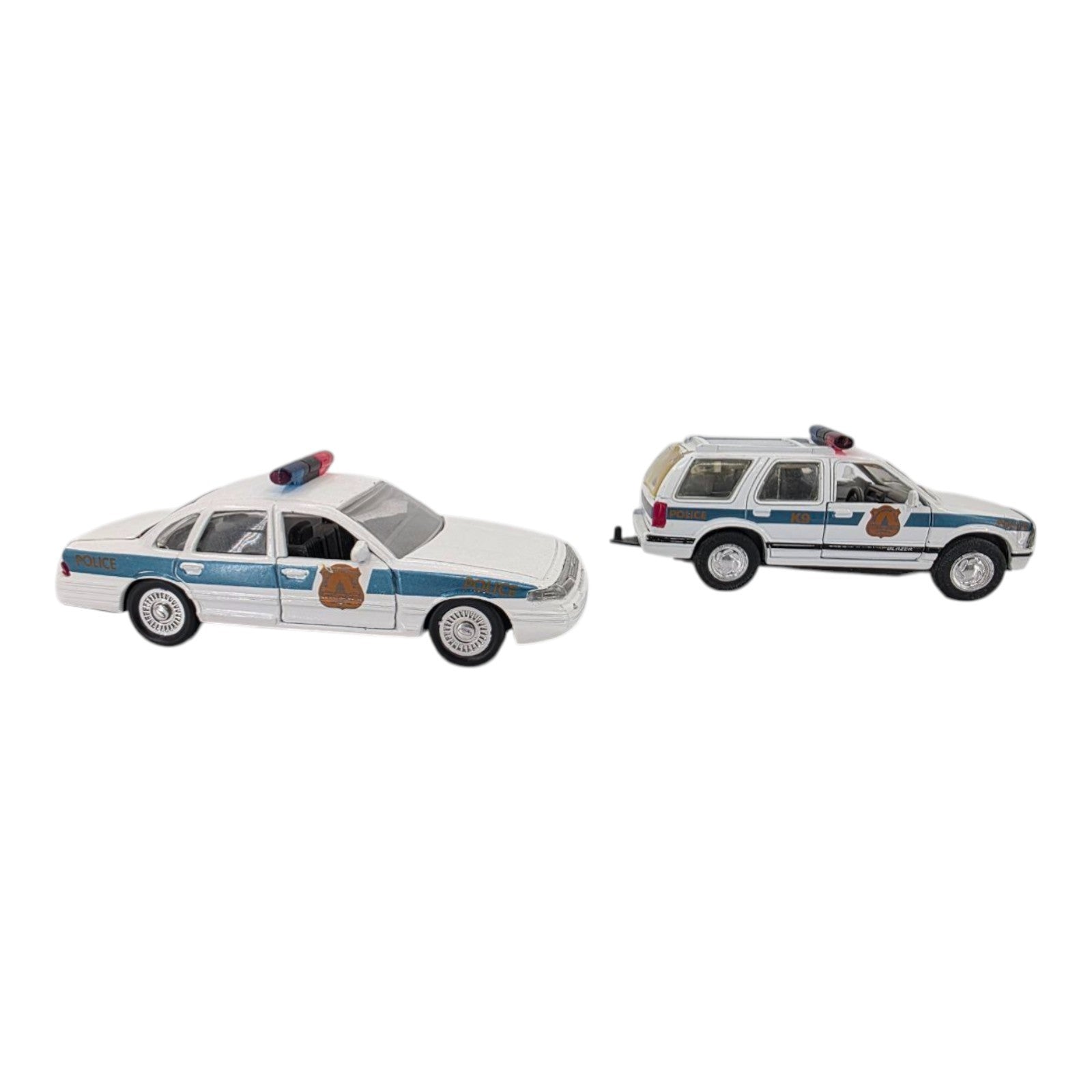 1994 Roadchamps 1:43 Diecast Police Cruiser Ford Crown Vic Chevy Blazer Bundle