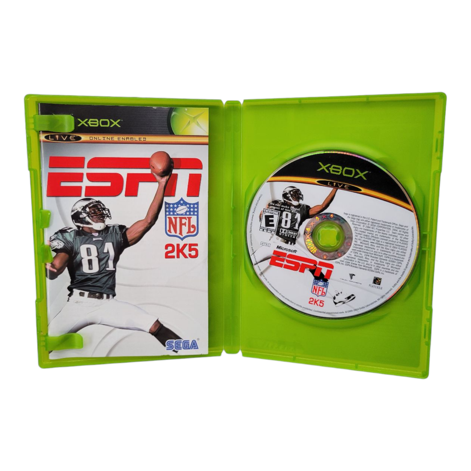 SEGA ESPN NFL 2K5 Xbox 2004 Complete with Manual Case