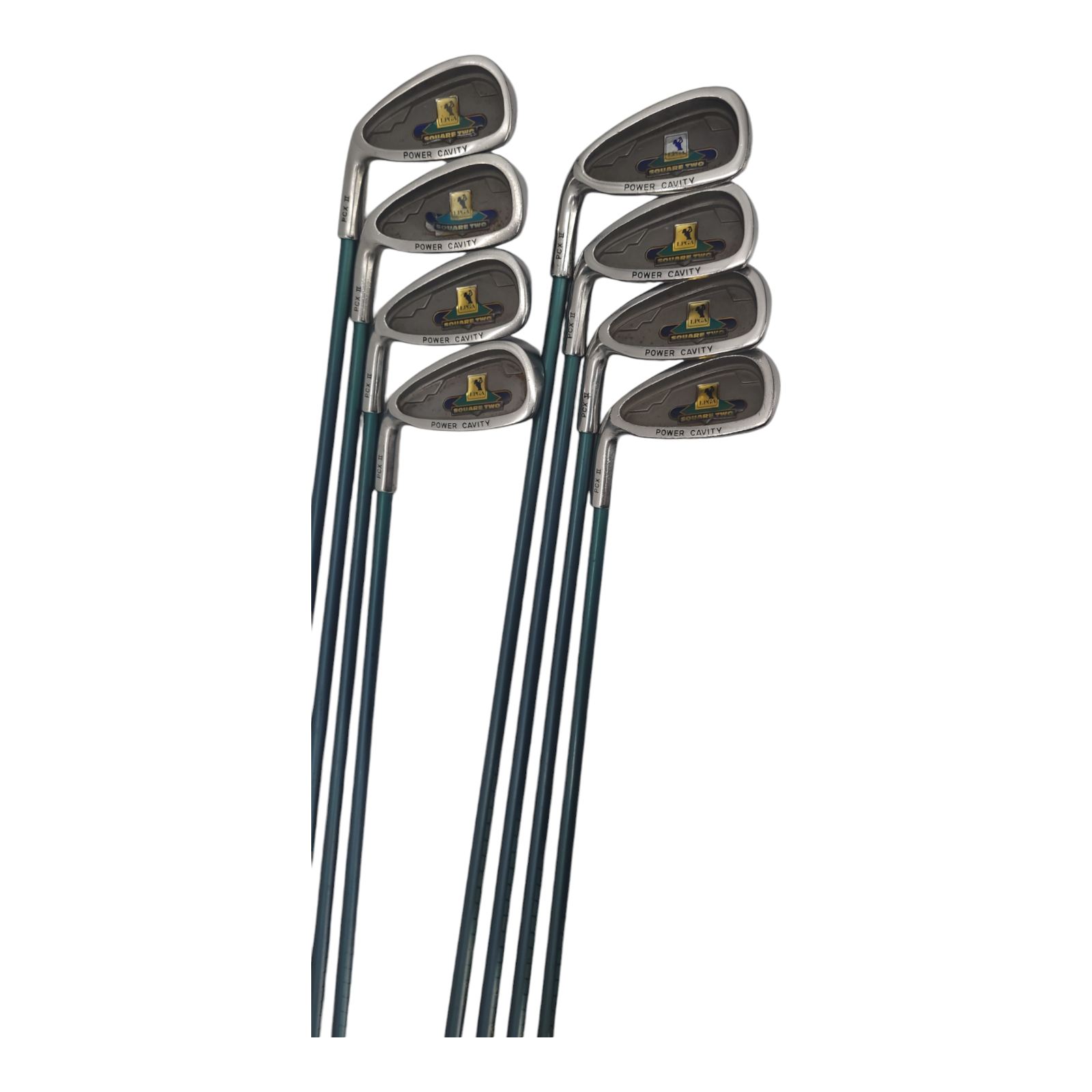 Square Two Ladies Golf Club Irons 3-10 Graphite Shafts Kelmac Grips LH Club Set