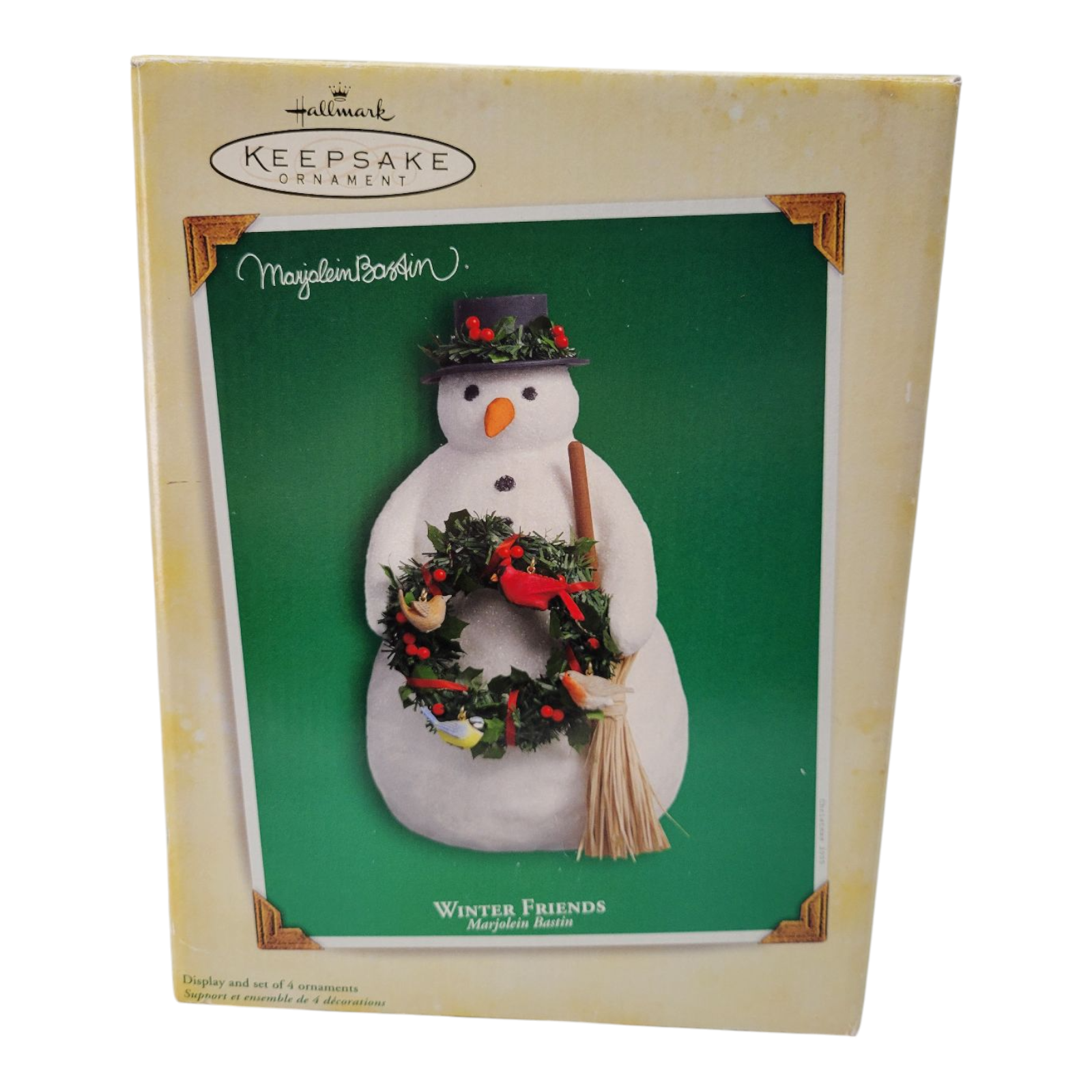 Hallmark Keepsake Ornament Winter Friends Snowman Marjolein Bastin 2005