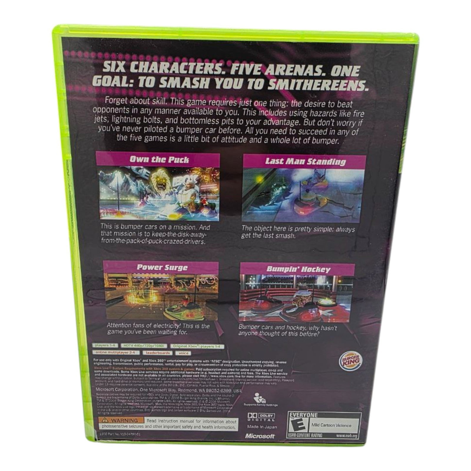 Big Bumpin Xbox 360 Burger King Promo Game Complete with Manual Tested 2006
