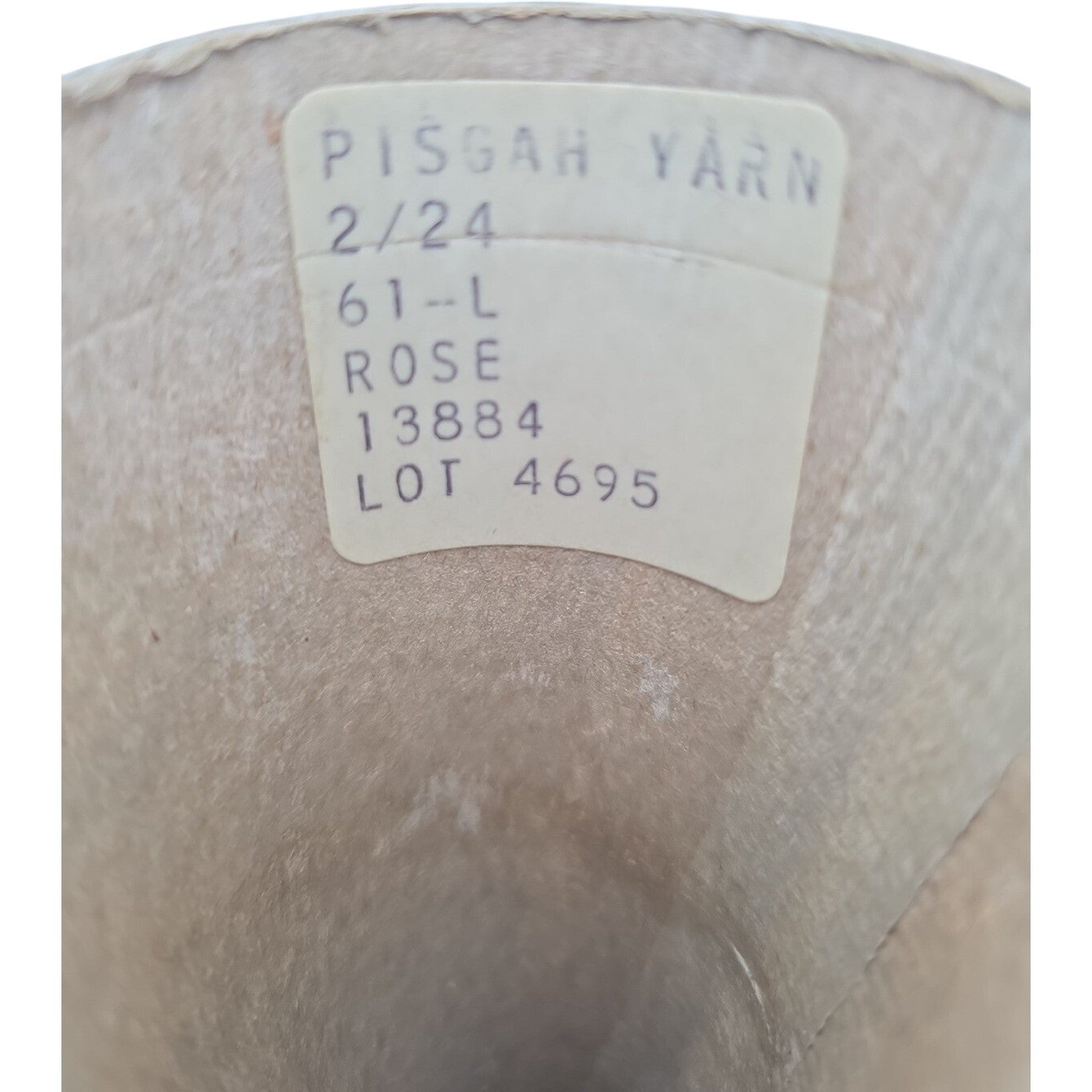 Vintage Pisgah Yarn 2/24 Rose Pink Weaving Knitting Cone Yarn 4695 Lot of 4