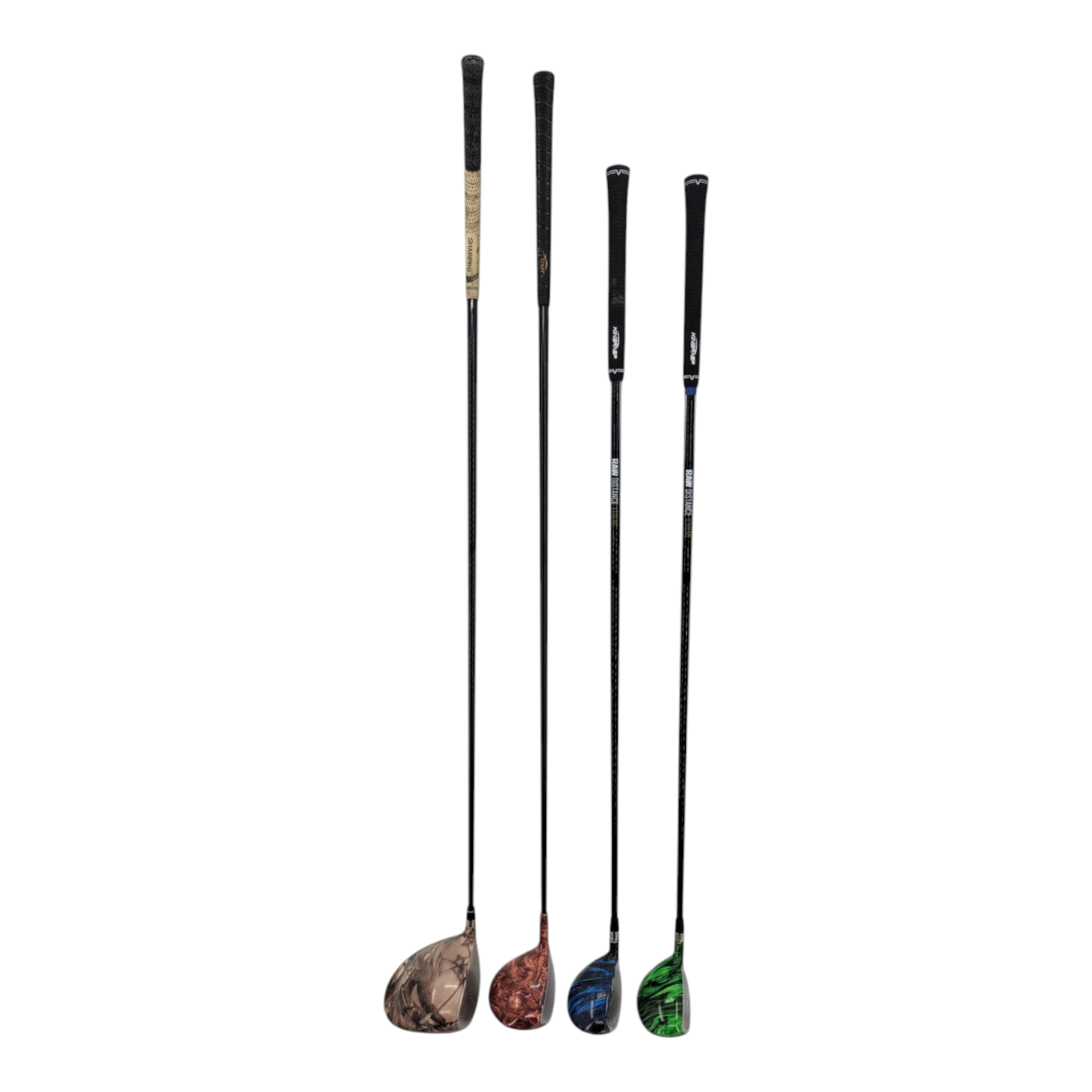 Camouflage Driver 3 Fairway Wood 3 and 4 Hybrid Mens RH Golf Club Bundle