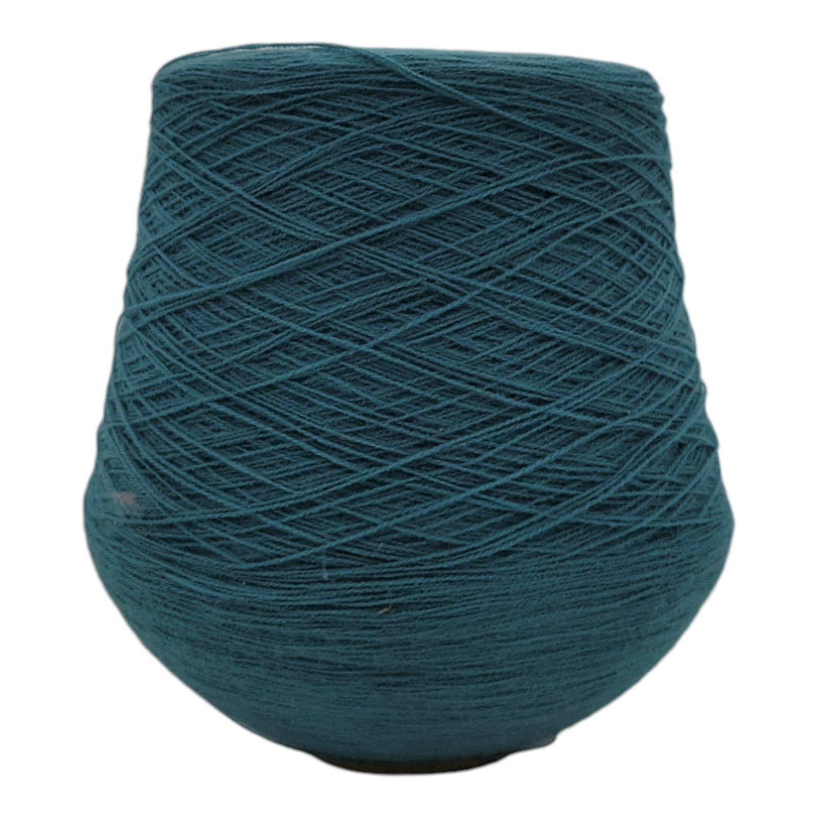 Vintage 1980s Phoenix Dye Works Acrylic Yarn Cone Green 2/24
