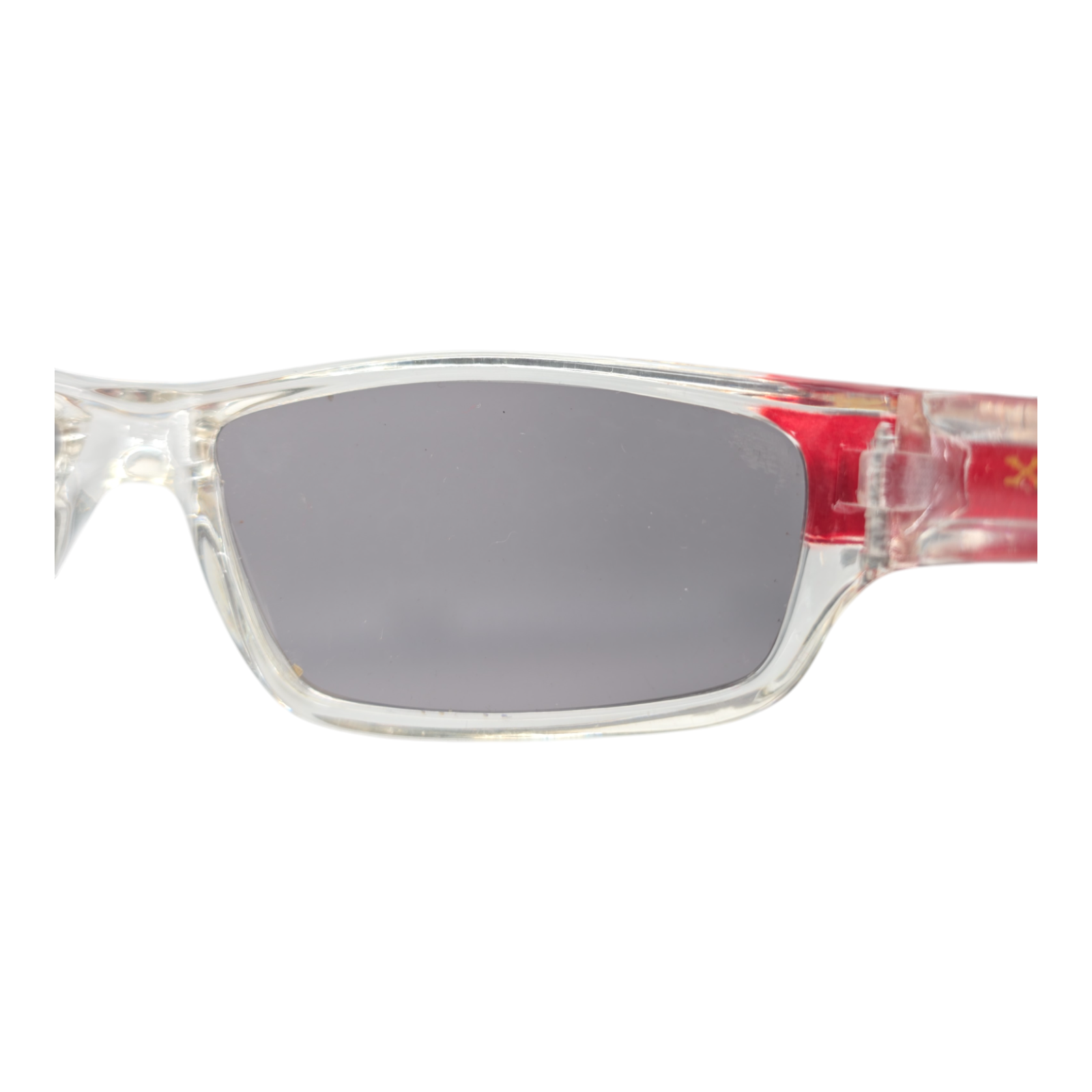 XLoop KG-X2418 Sport Wrap Sunglasses Red Black Frame Smoke Lenses UV Protection