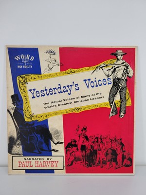 Yesterday’s Voices Paul Harvey Vinyl Record Word Records Christian Leaders