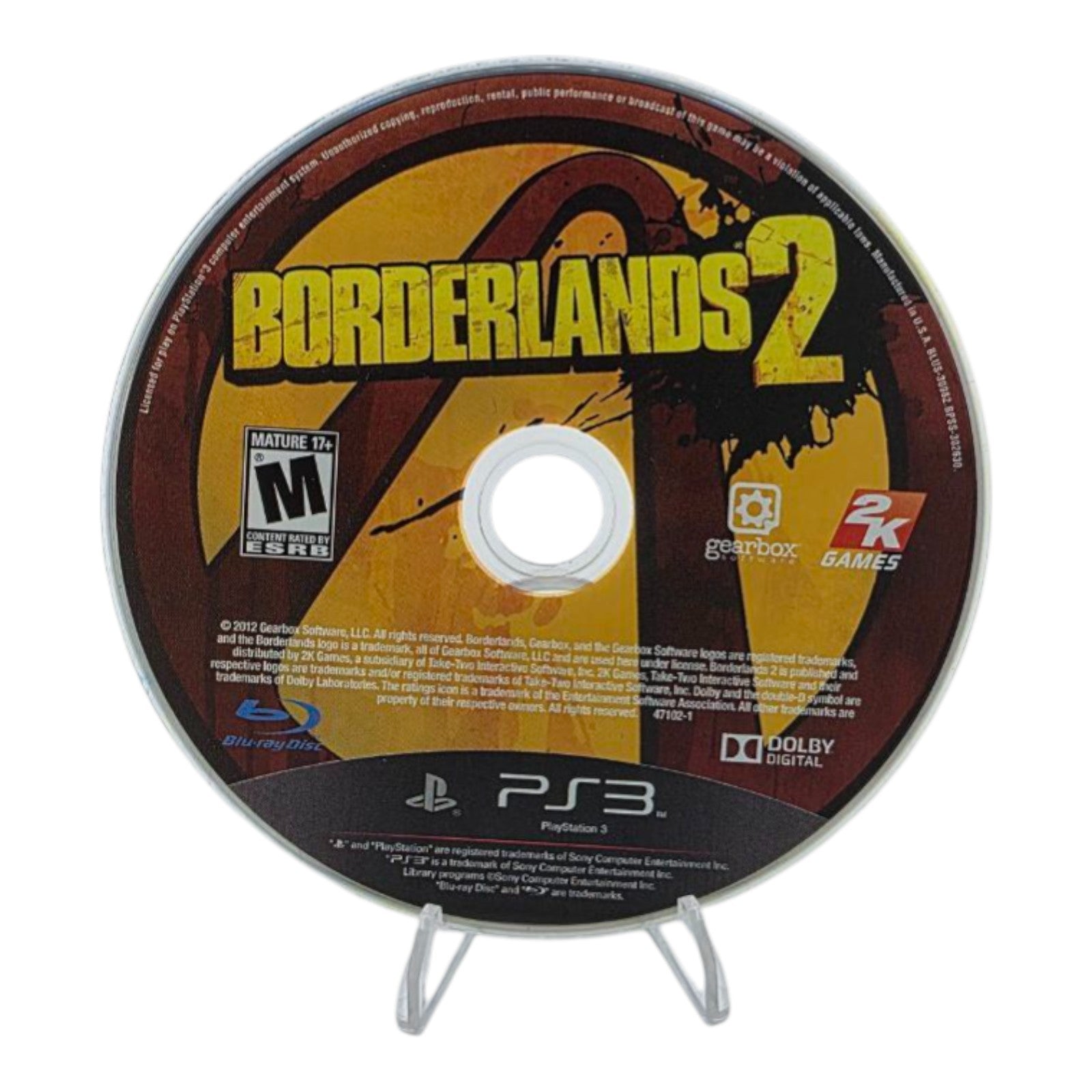 Borderlands 2 Sony PlayStation 3 PS3 Complete with Manual Tested 2012