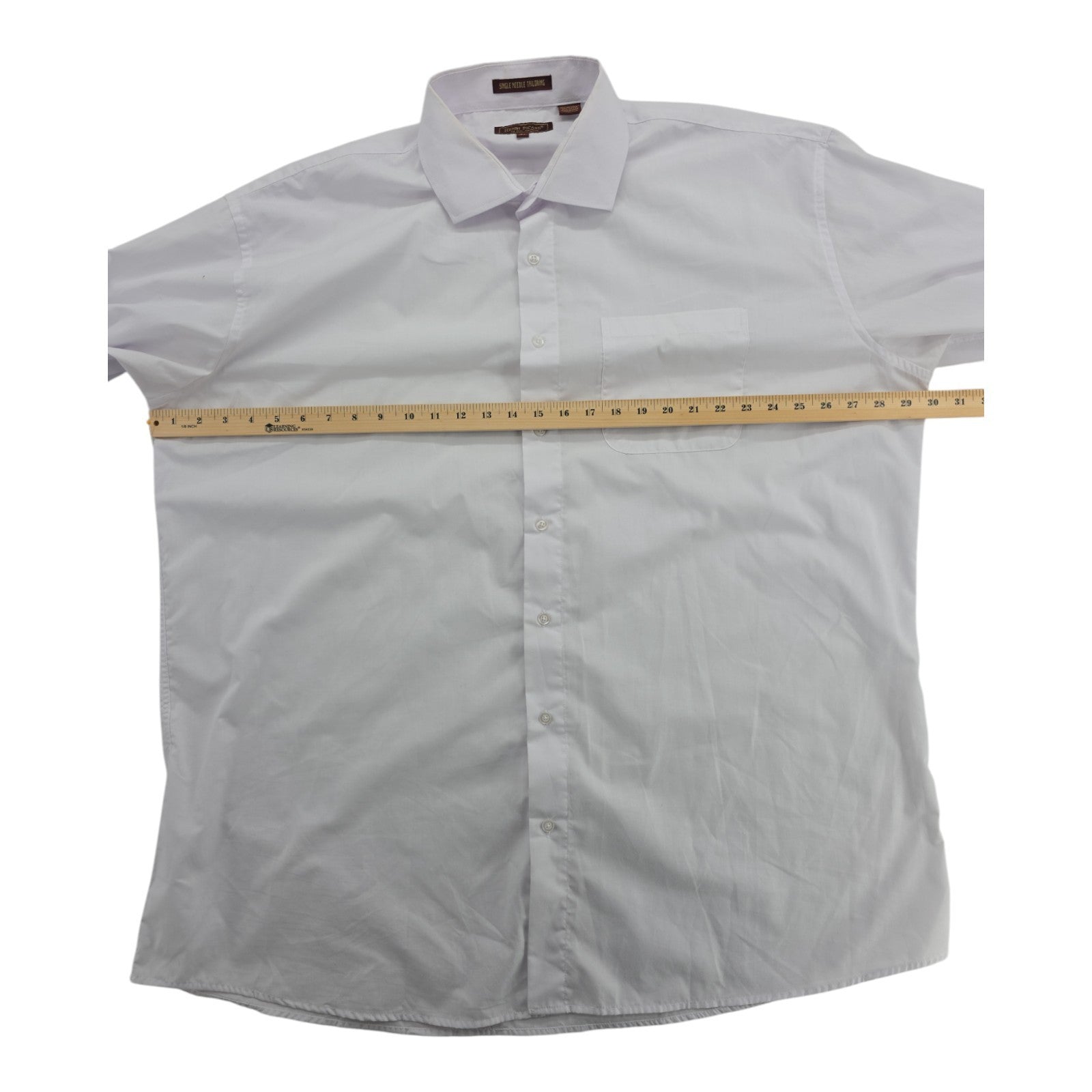 Henri Picard by Don Jonathan White Dress Shirt Men’s 18½ 36/37 Long Sleeve