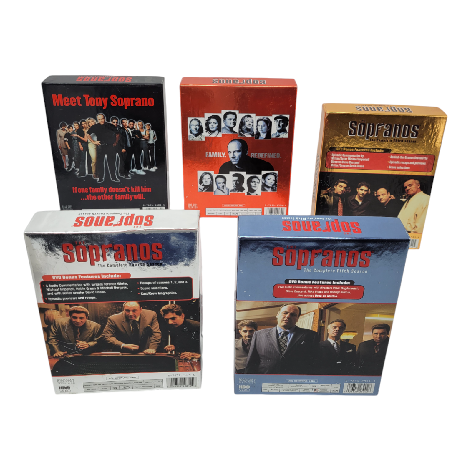 The Sopranos Seasons 1-5 DVD TV Season Sets James Gandolfini