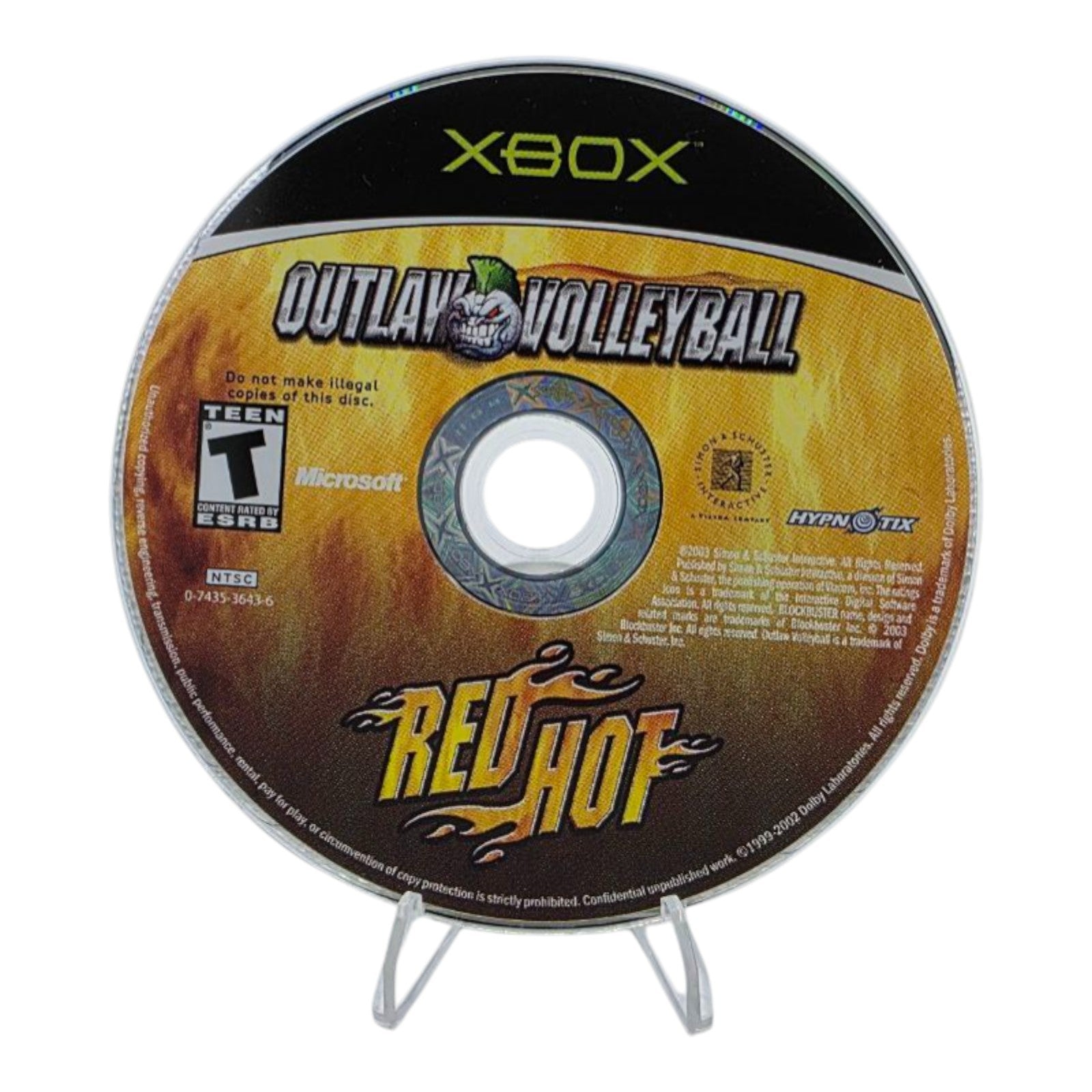 Xbox Outlaw Volleyball Red Hot Complete with Manual Tested 2003