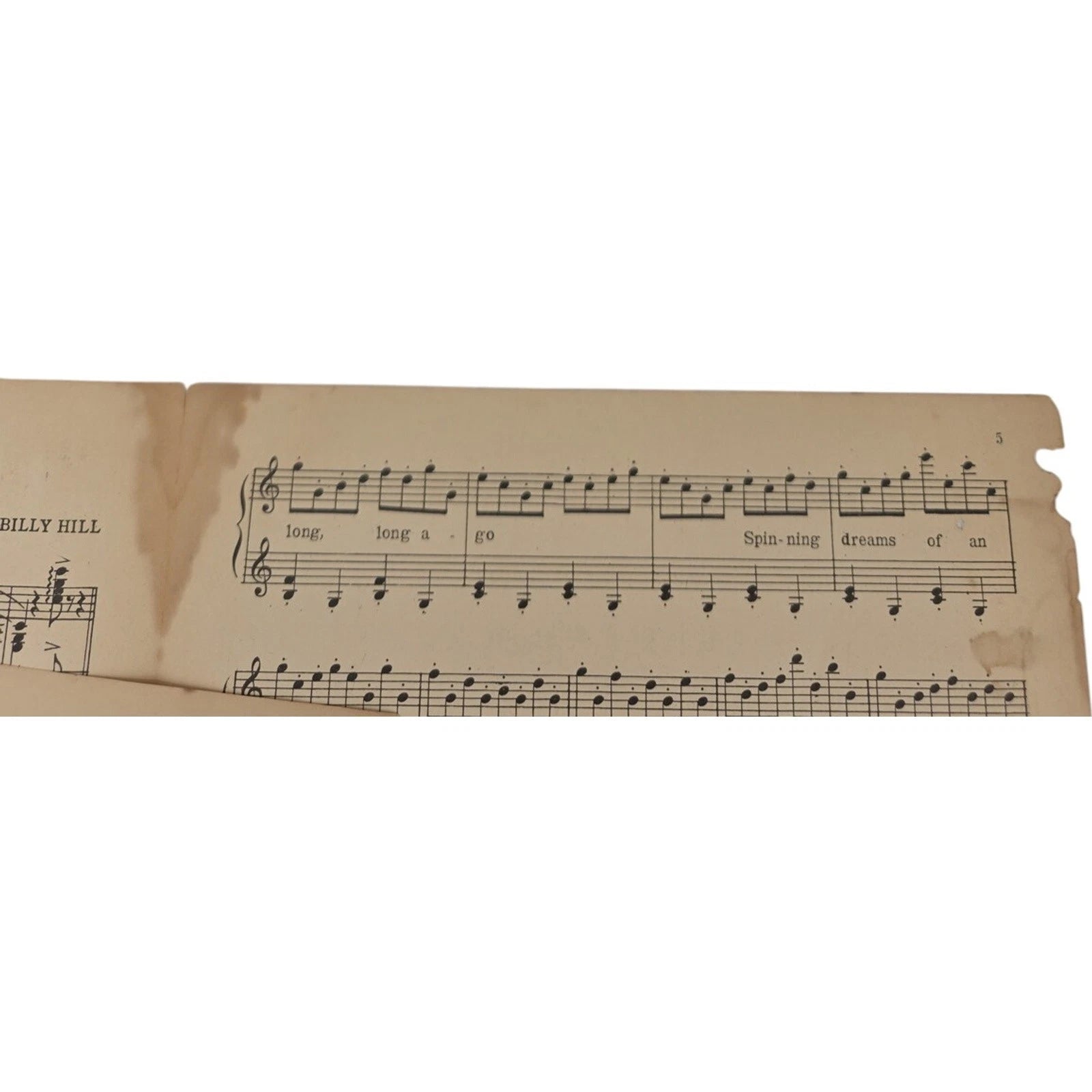 The Old Spinning Wheel by Billy Hill Sheet Music Featuring Ted Lewis Columbia