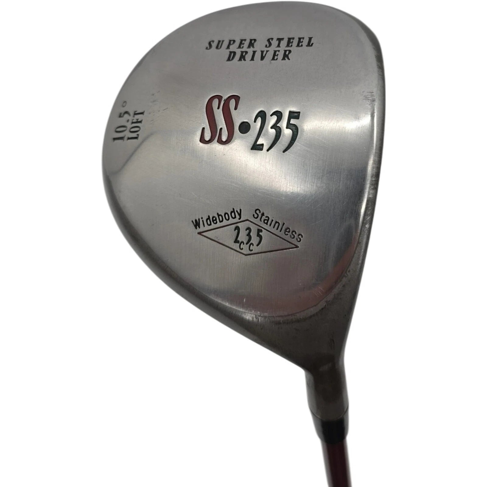 Super Steel SS.235 Widebody Stainless 235CC 10.5 Degree Loft Driver Golf Club RH