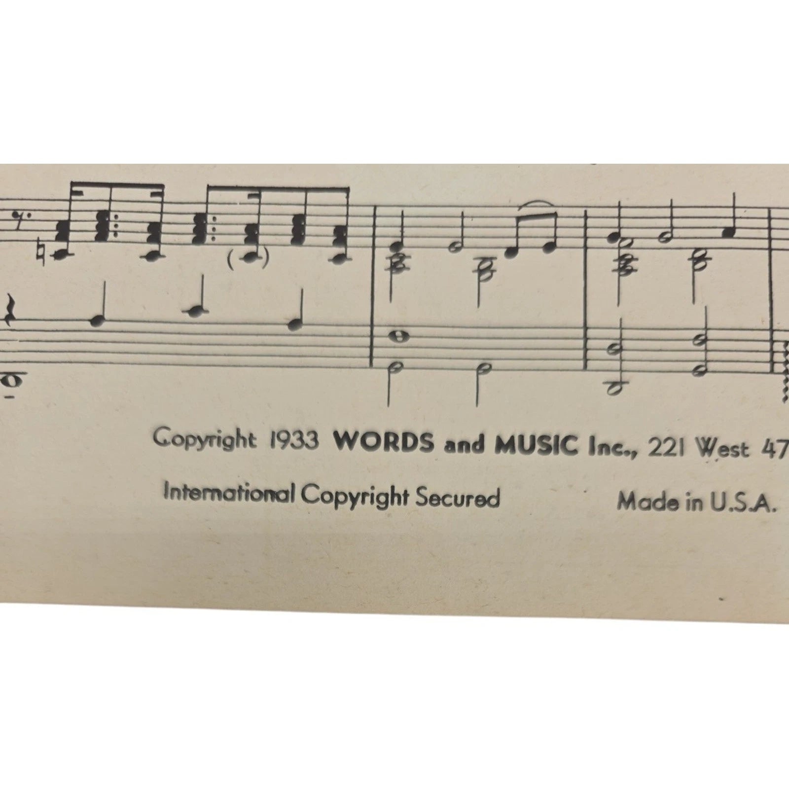 It Isn’t Fair 1933 featured by Richard Himber Vintage Sheet Music