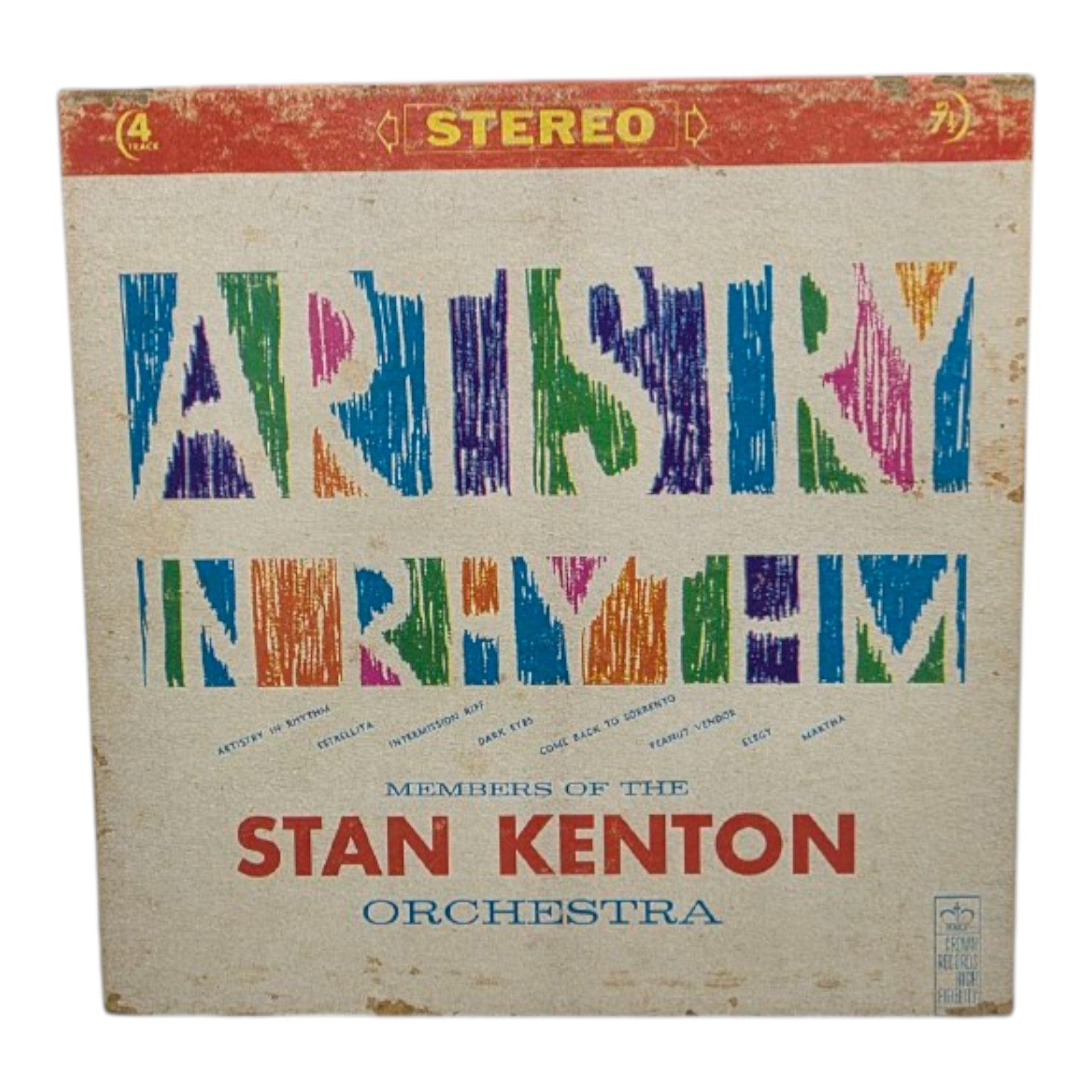 Artistry in Rhythm Reel to Reel Tape ST 104 7 1/2 IPS Stan Kenton Orchestra