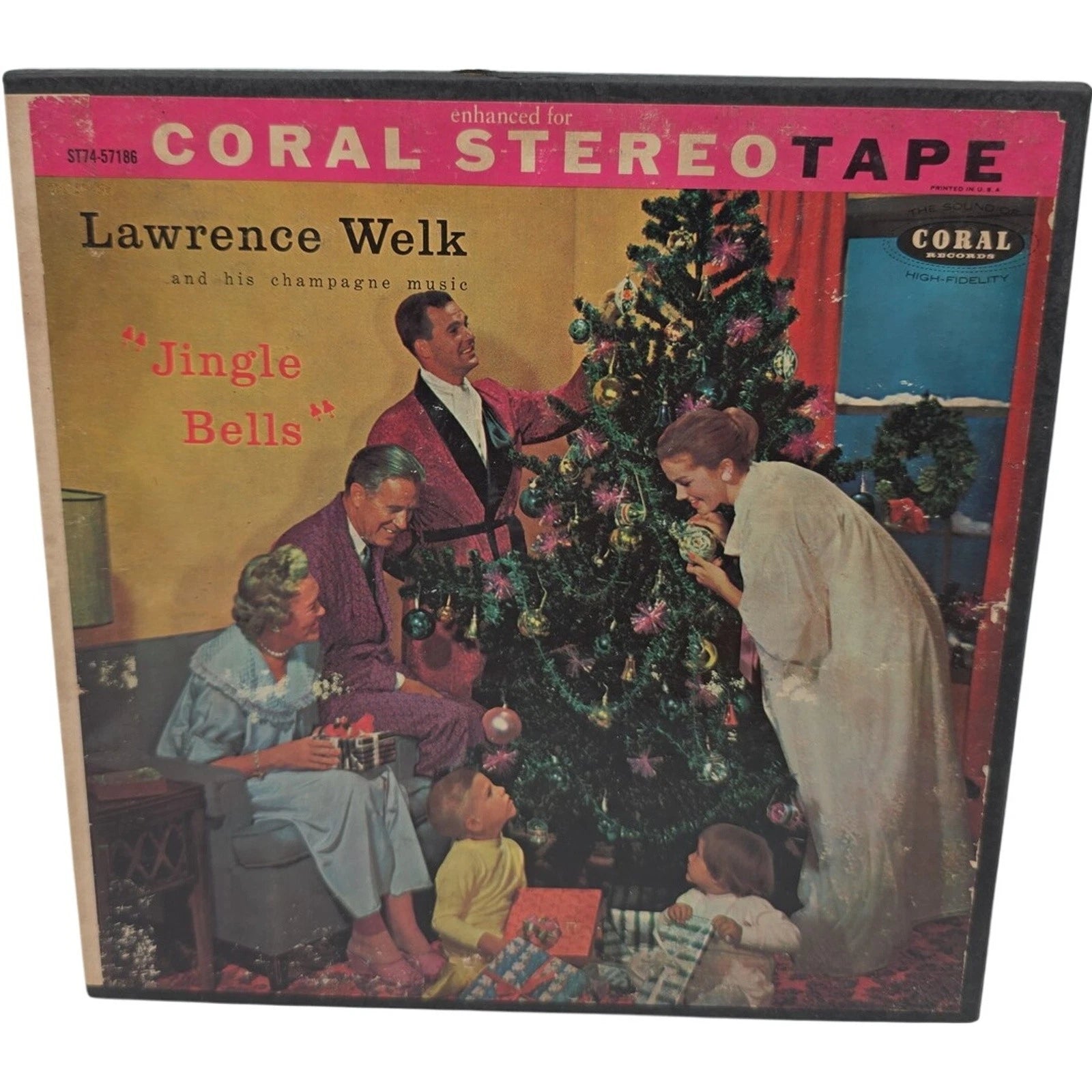 Lawrence Welk Jingle Bells Reel to Reel Tape Coral Stereo Tape ST74-57186