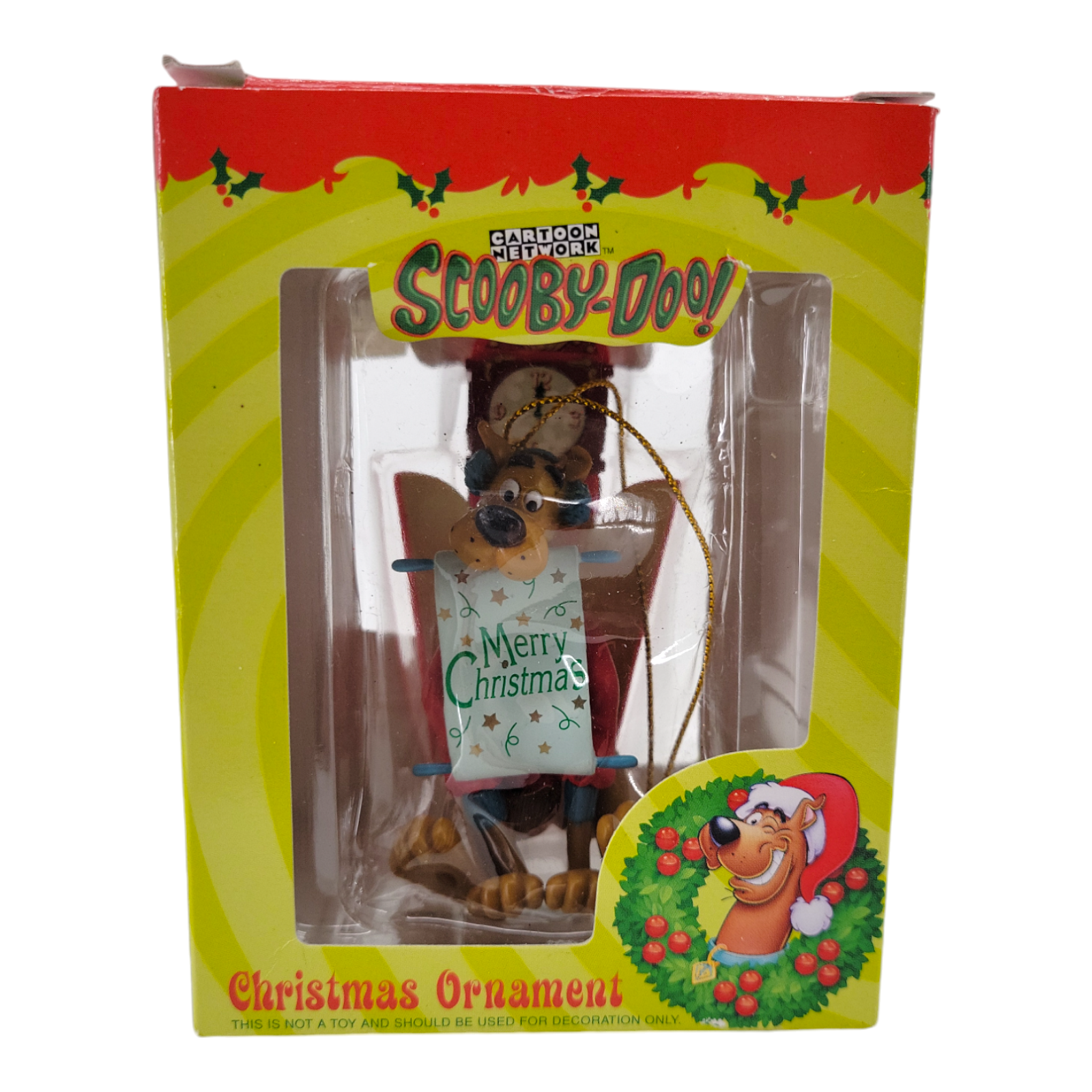 Vintage Cartoon Network Scooby-Doo Christmas Ornament 2000 Merry Christmas