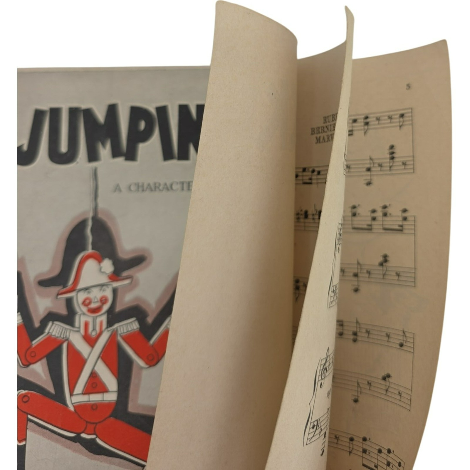 Vintage 1928 Sheet Music Jumping Jack Characteristic Fox Trot by Rube Bloom