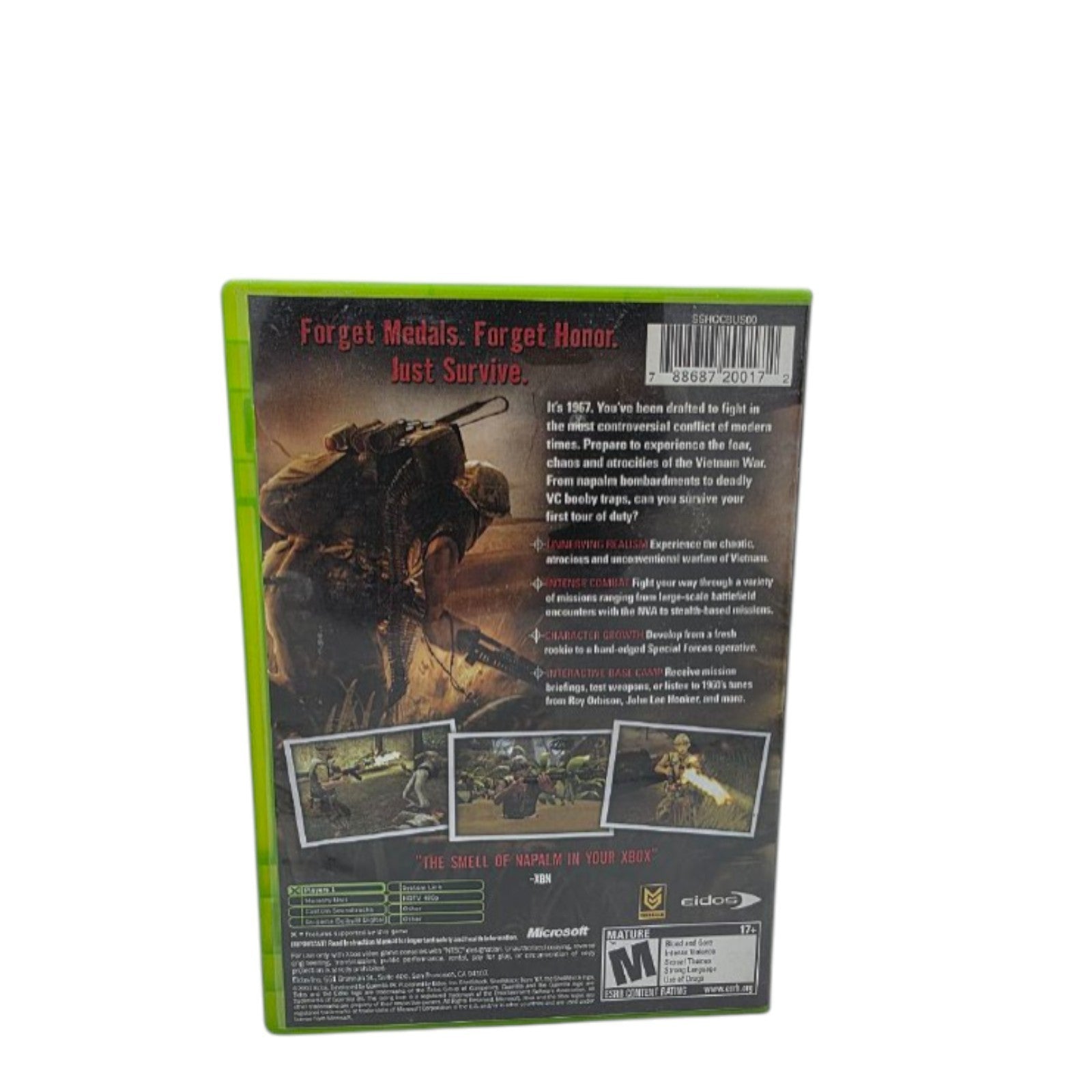 ShellShock Nam '67 Microsoft Xbox 2004 Shooter Video Game Tested No Manual