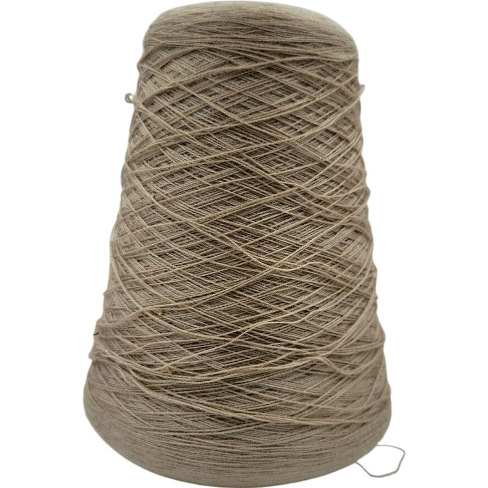 Vintage Pisgah Taupe Acrylic Yarn Cone 2/24