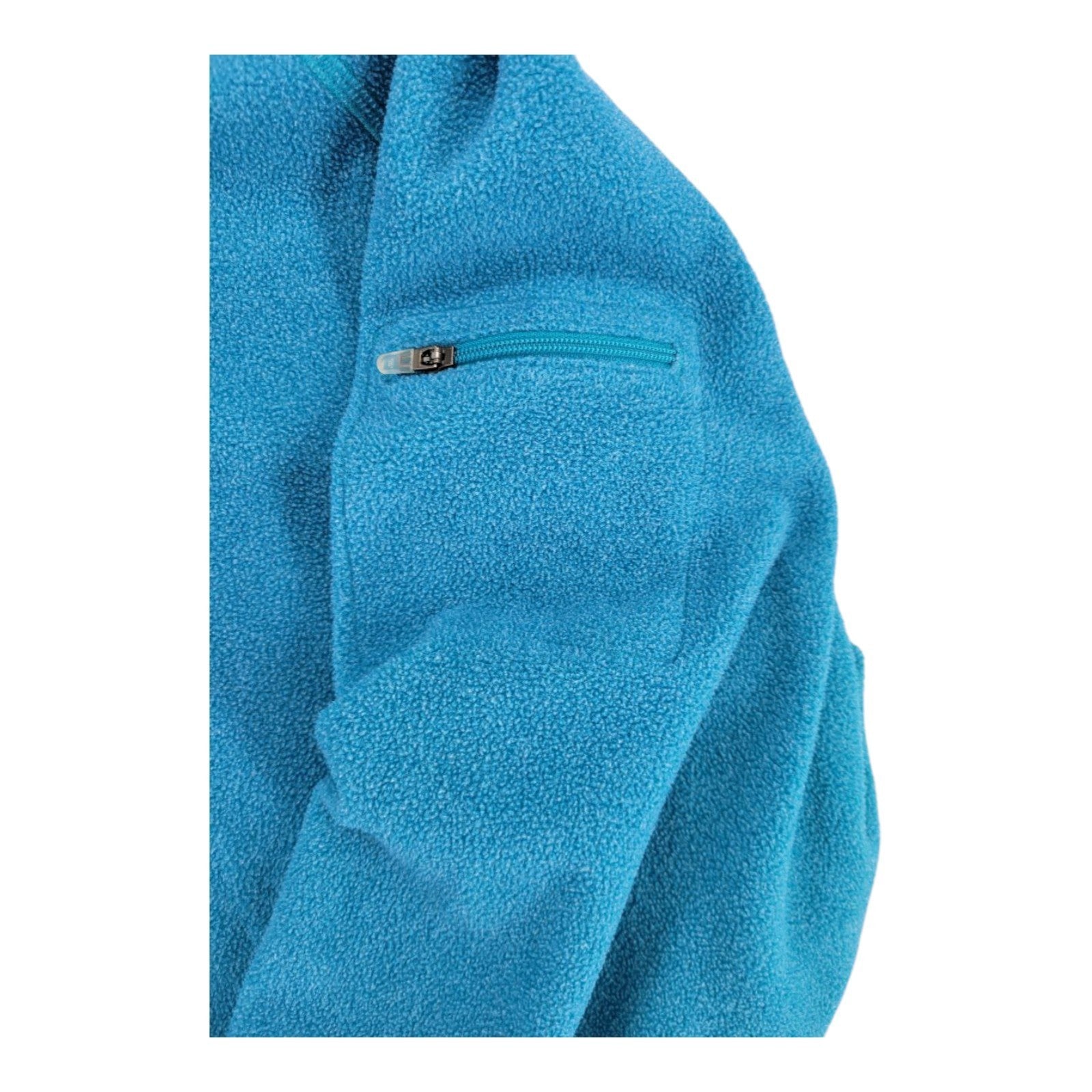 L.L. Bean Women's Blue Fleece Quarter Zip Pullover Jacket Size XL