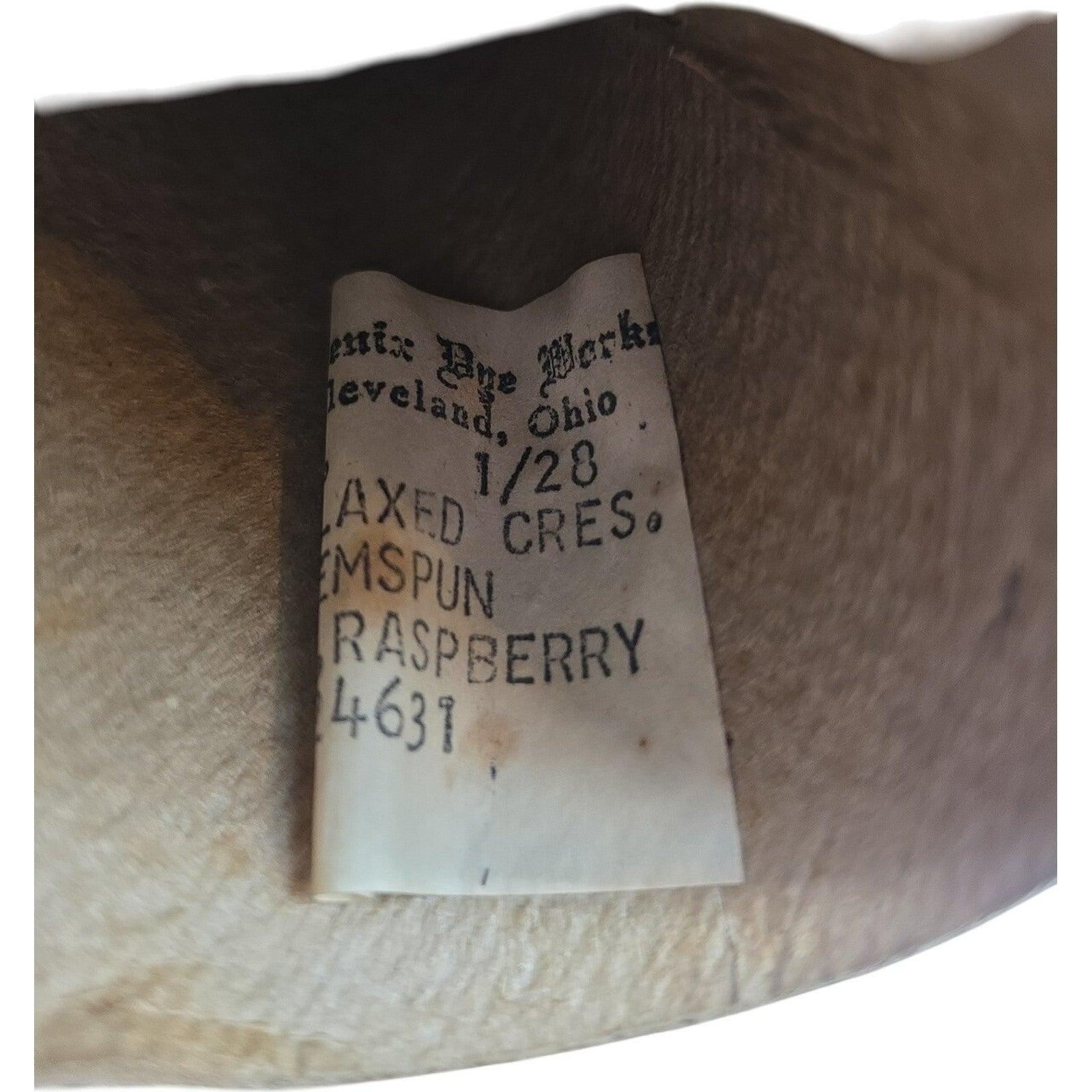 Vintage Phoenix Dye Works 1/28 Acrylic Cone Yarn Raspberry 4631