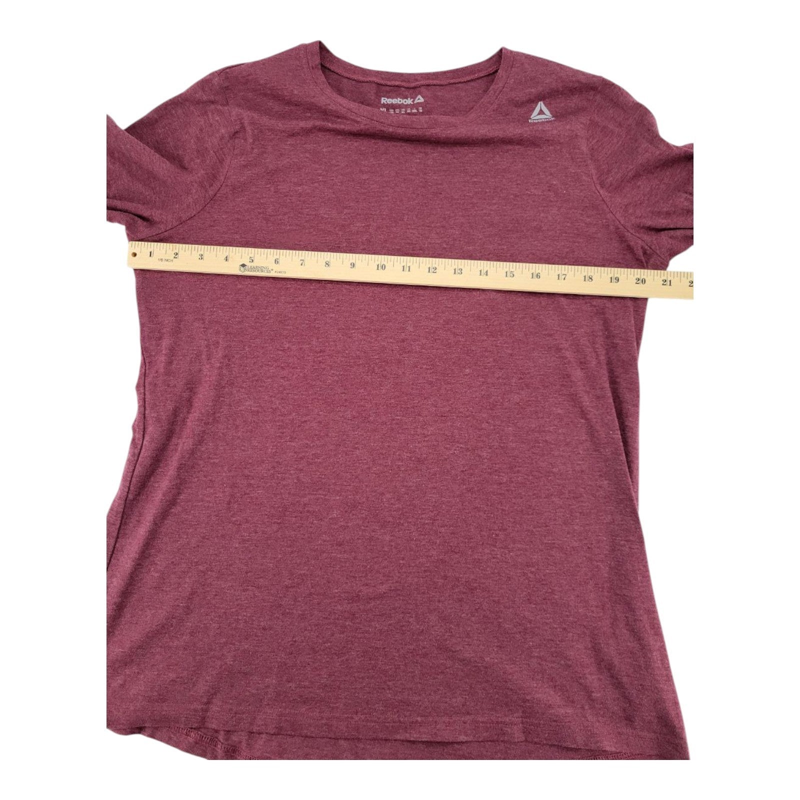 Reebok Womens Maroon Long Sleeve Athletic Shirt Size XL