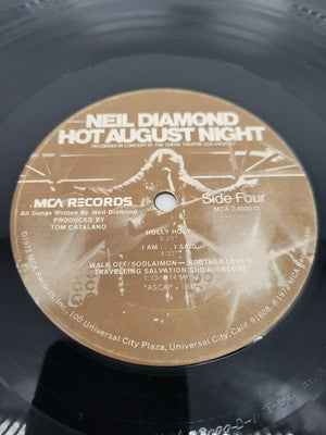 1972 Neil Diamond Hot August Night MCA-8000 Record Album 12” Missing Vinyl 2 3