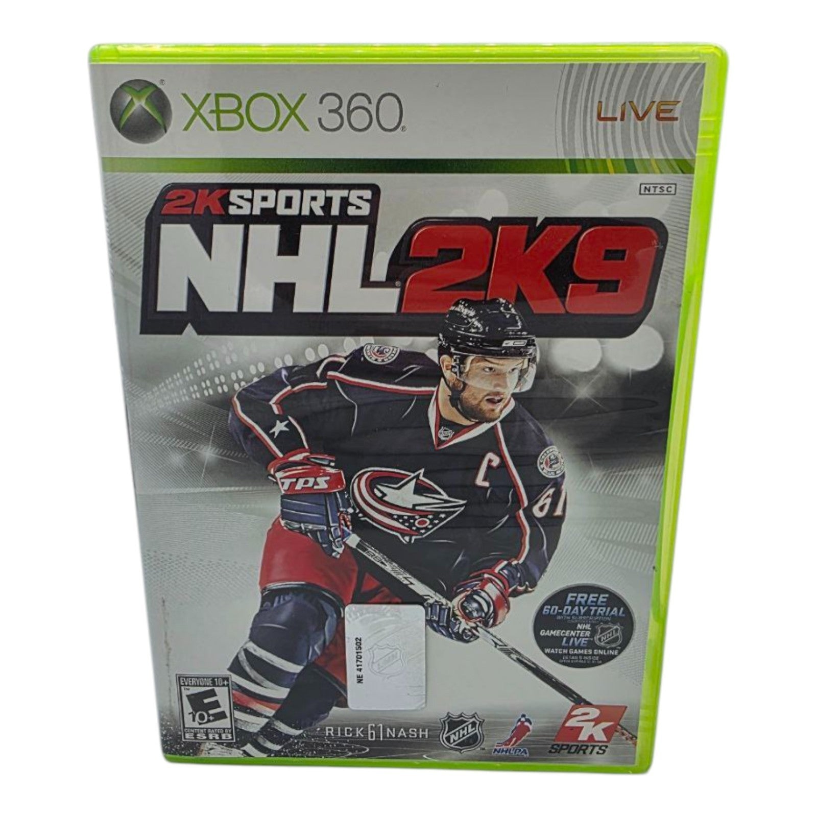 Xbox 360 NHL 2K9 Game Complete with Manual Tested Rick Nash Cover
