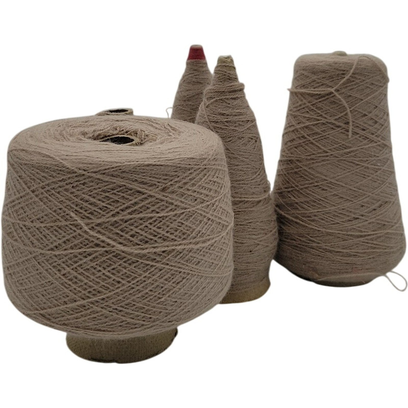 Vintage Templon 2/24 Taupe Heather S-83355 Cone Yarn Lot of 5