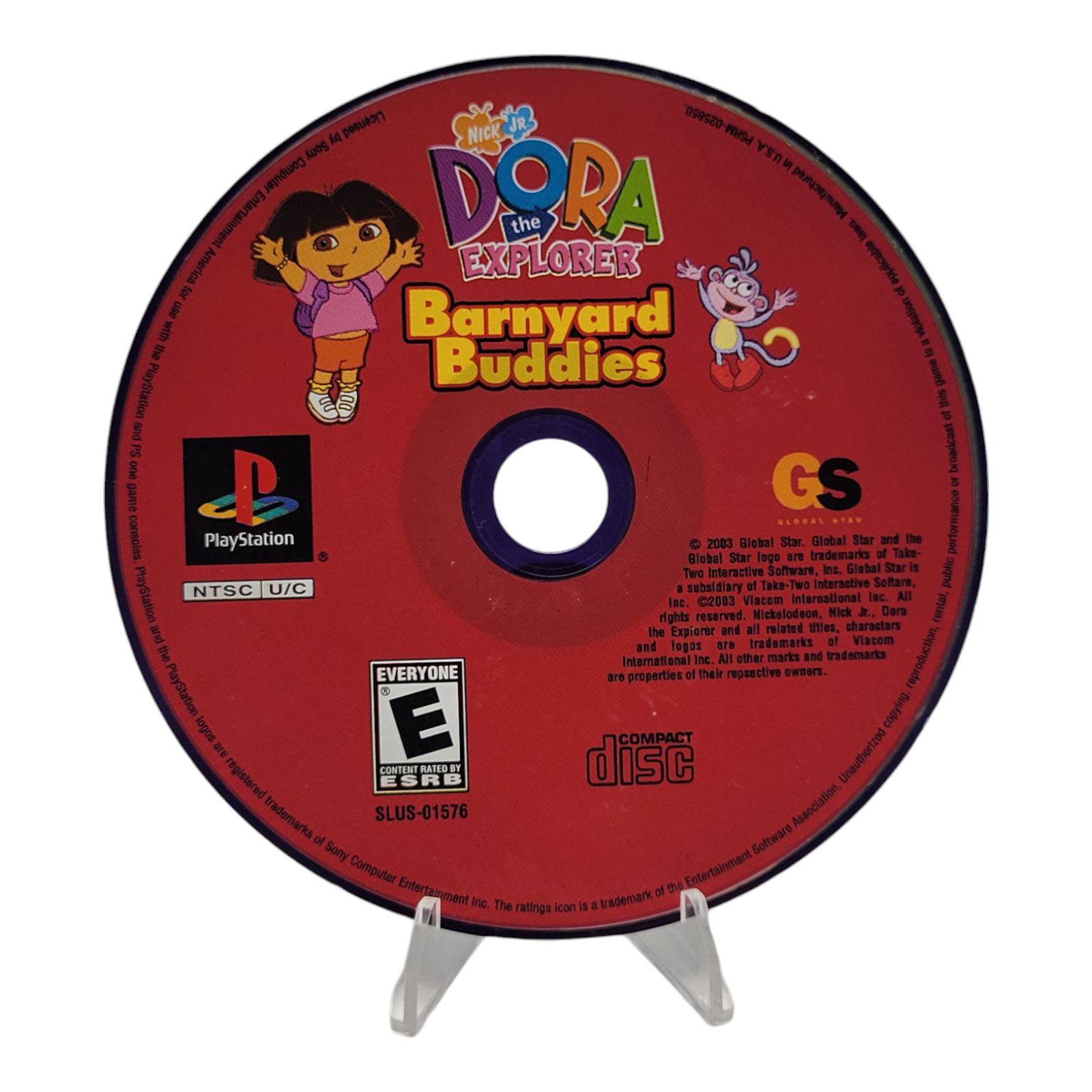 Dora the Explorer Barnyard Buddies Nick Jr 2003 PS1 PlayStation 1 Game Disc Only