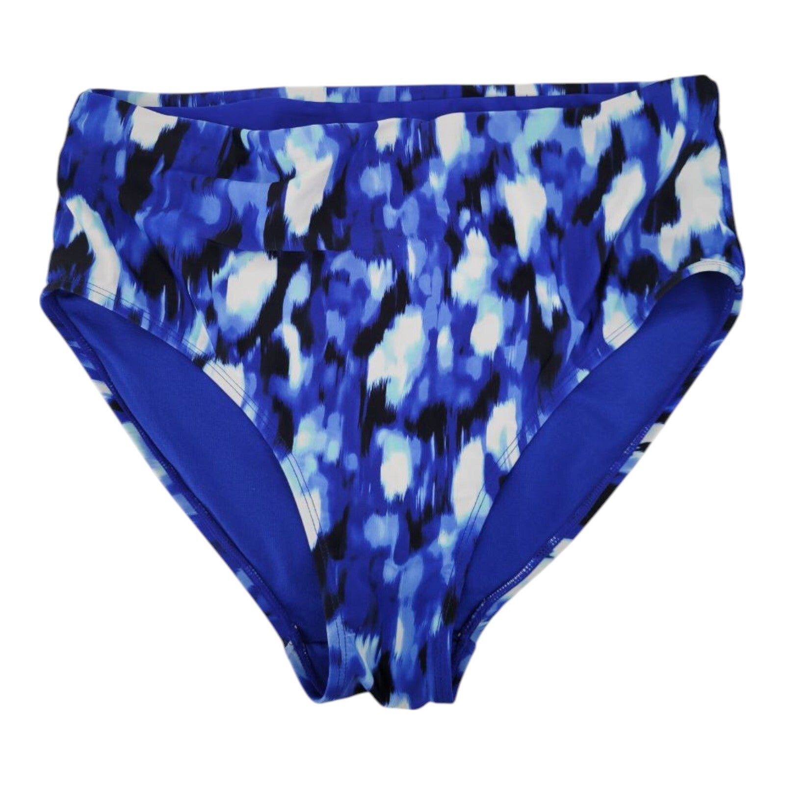 Time and Tru Blue Tie Dye High Waist Bikini Bottoms Tankini Top Set L 12-14