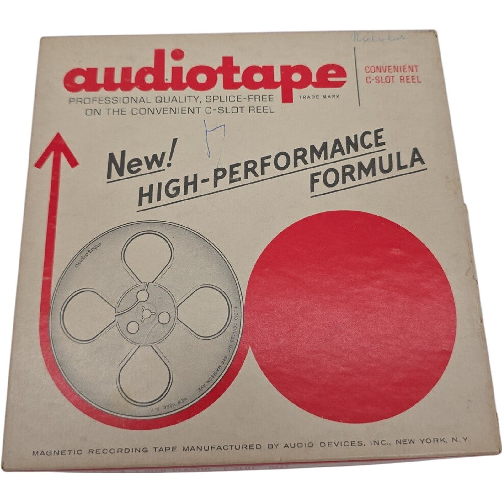Vintage Audiotape Reel to Reel 7PB 7" Plastic C-Slot Recording Tape