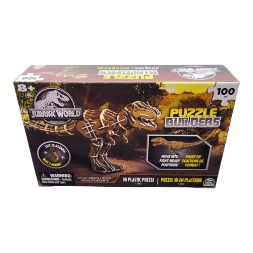 Spin Master Jurassic World Tyrannosaurus Rex Dino 3D Puzzle Builders 100 Pieces