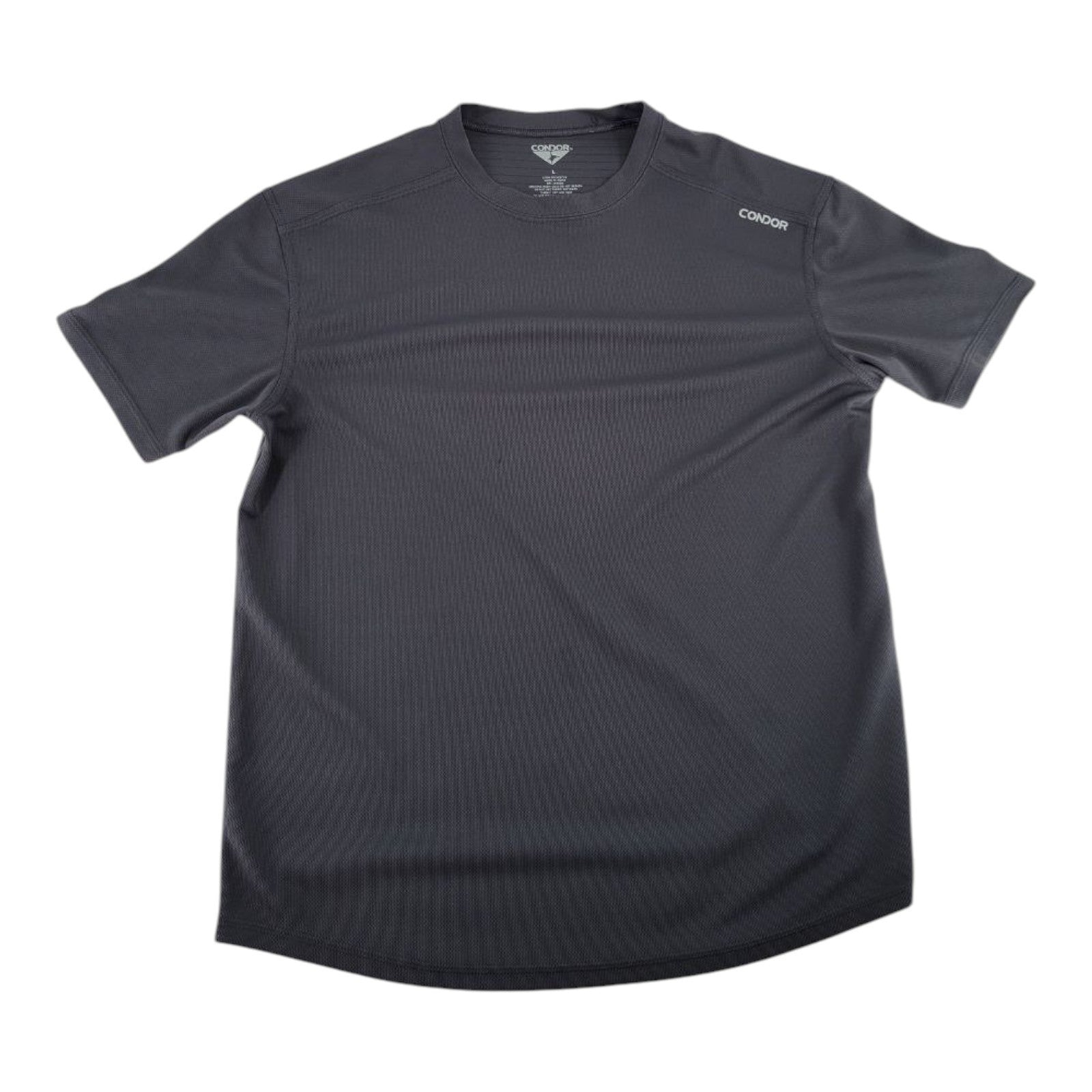 Condor Mens Gray Tactical Performance Shirt Moisture Wicking Size L