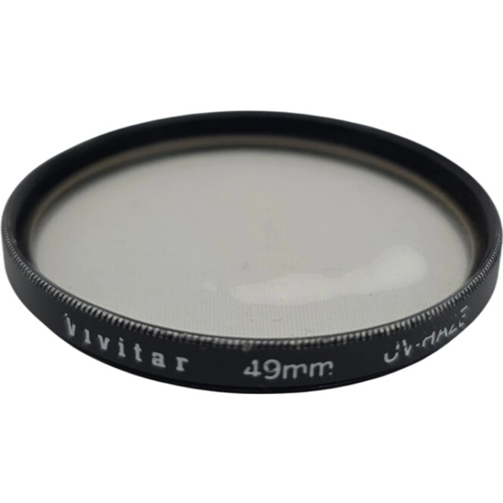 Lot of 3 49mm Camera Lens Filters Vivitar UV Quantaray PL Sunpak Y2 w/ Hoya Case