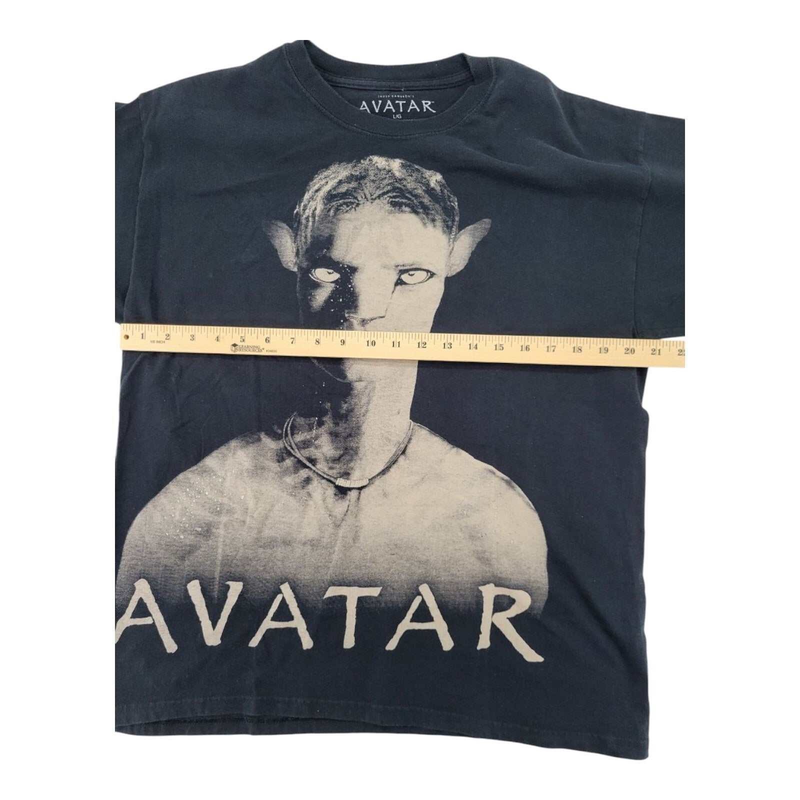 2009 Avatar James Cameron Movie T Shirt Black Graphic Tee Size L