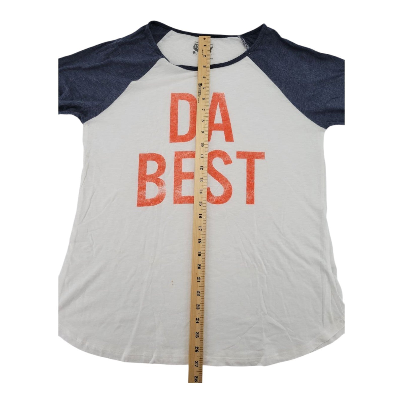 Local Pride Todd Snyder DA BEST Raglan Tee XL Navy White 3/4 Sleeve USA