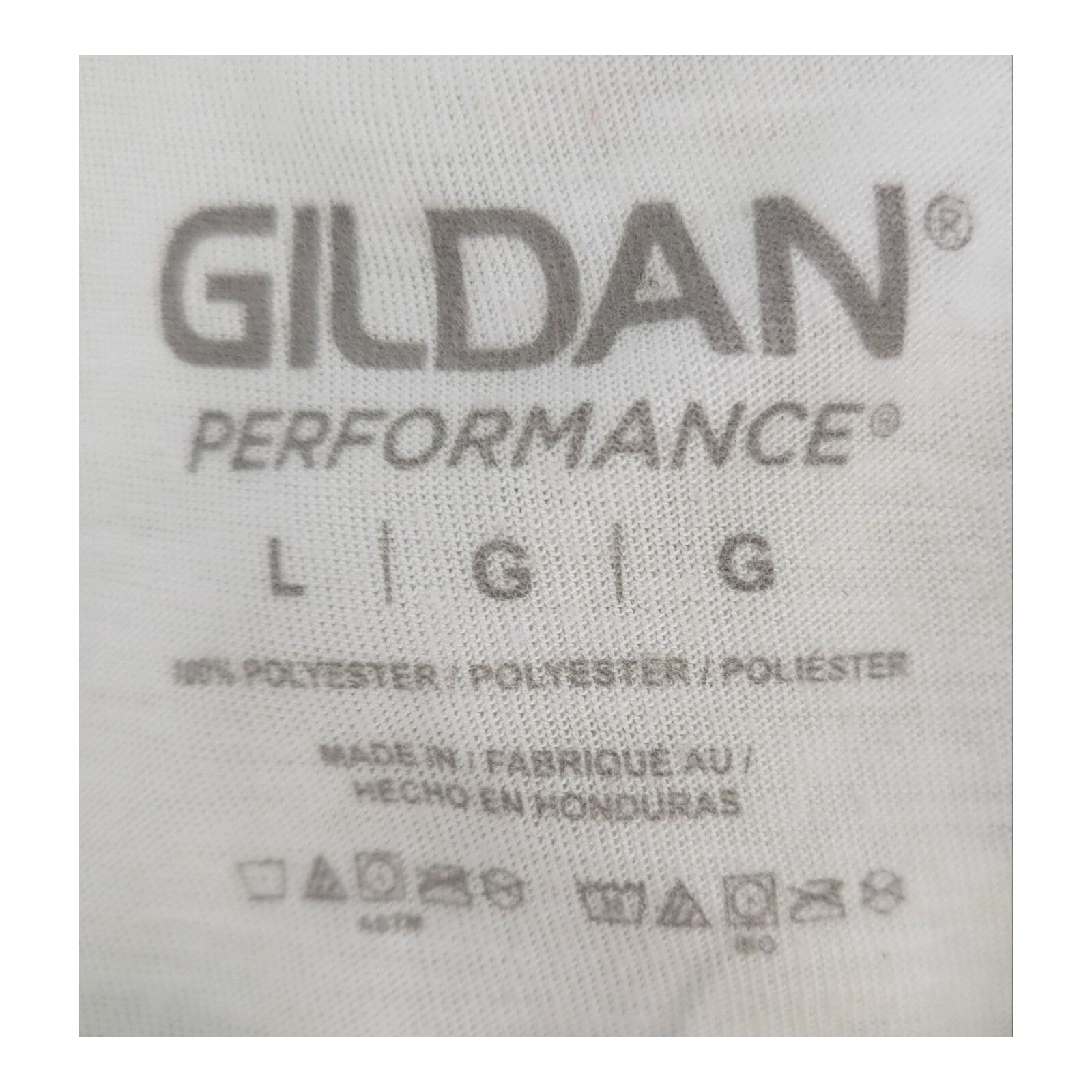 Gildan USTA National Campus White Moisture Wicking Tennis Tee Ladies L