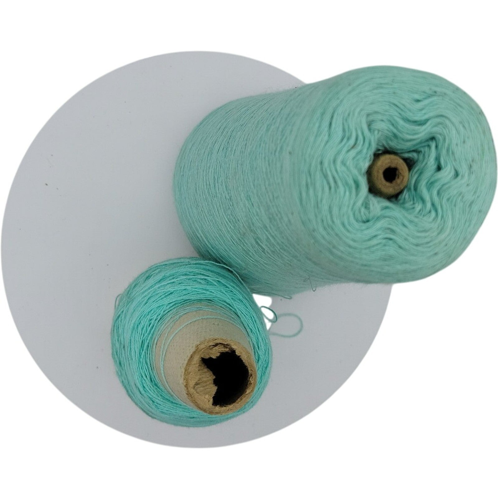 Vintage Phoenix Dye Works 1/28 Acrylic Cone Yarn Jade Lot of 2