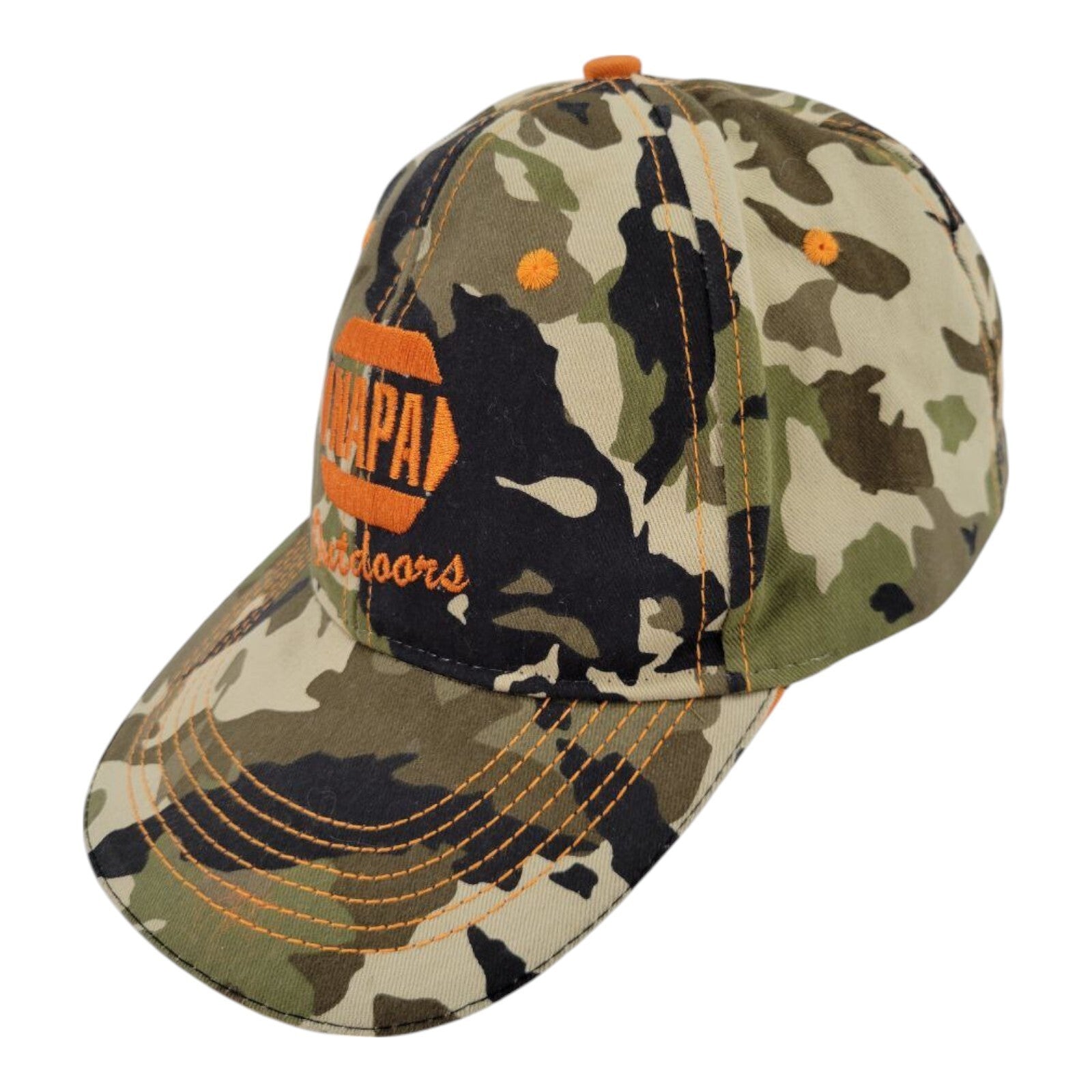 NAPA Outdoors Strapback Camouflage Hat One Size Adjustable Baseball Cap