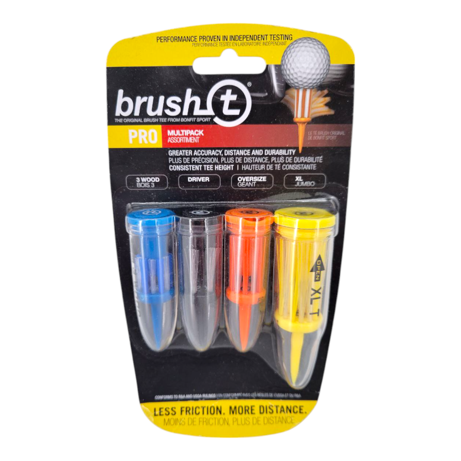 Brush-T Pro Multipack Assortment Golf Tees 4 Pack