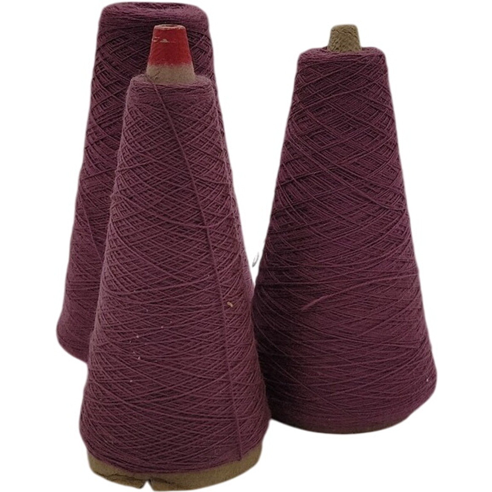 Vintage Pisgah Yarn 2/24 Acrylic Yarn Cone Grape Purple 5703 Lot of 3