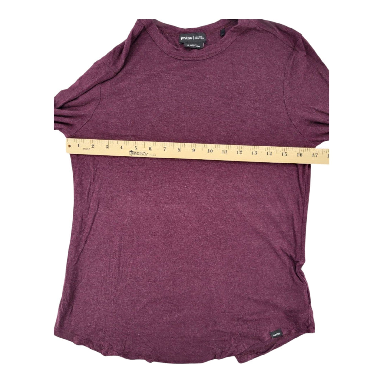 PrAna Long Sleeve Burgundy Lightweight Stretch Womens Top Size Small